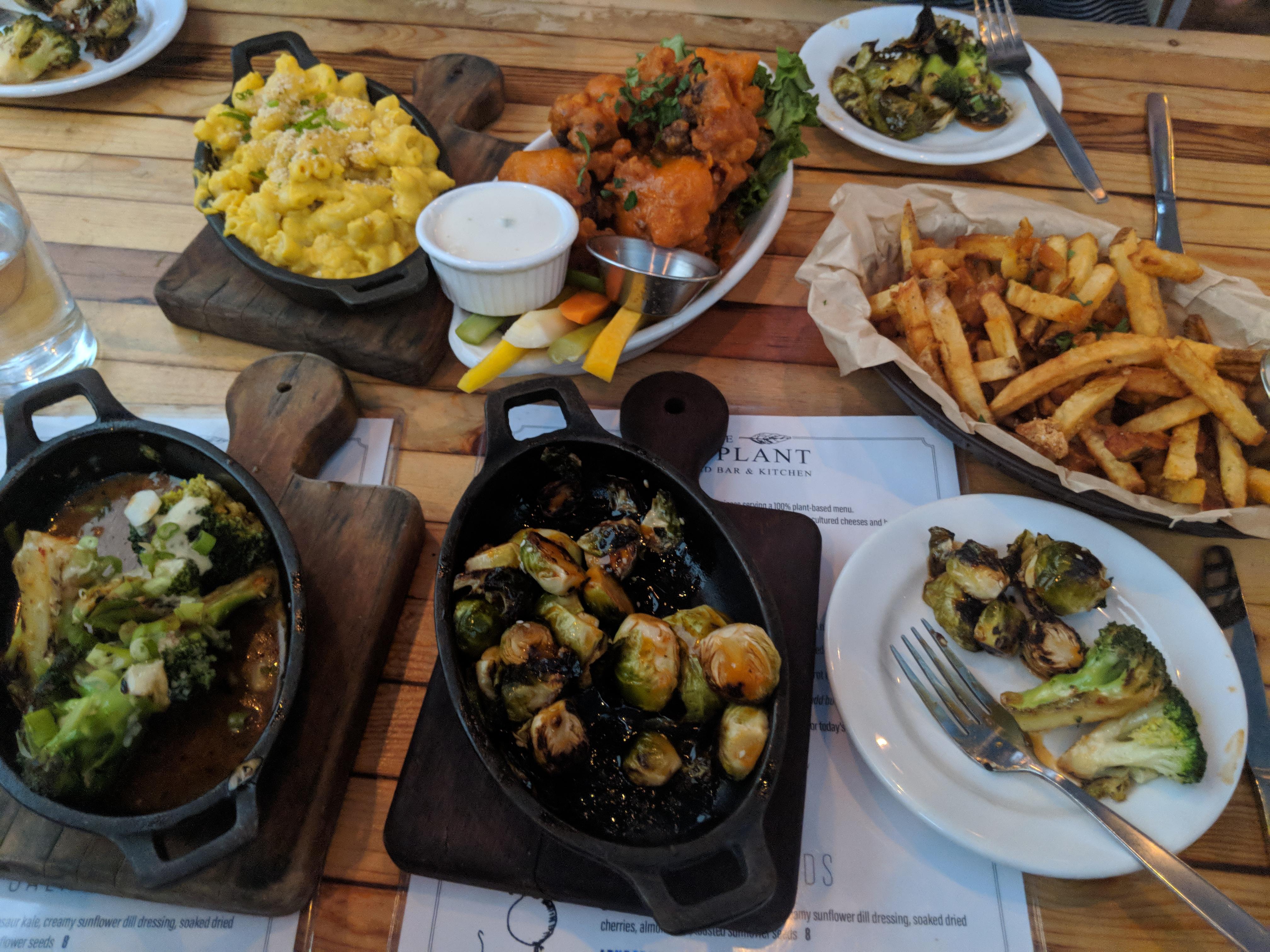 Vegan feast at Beer Plant in Austin r/vegan