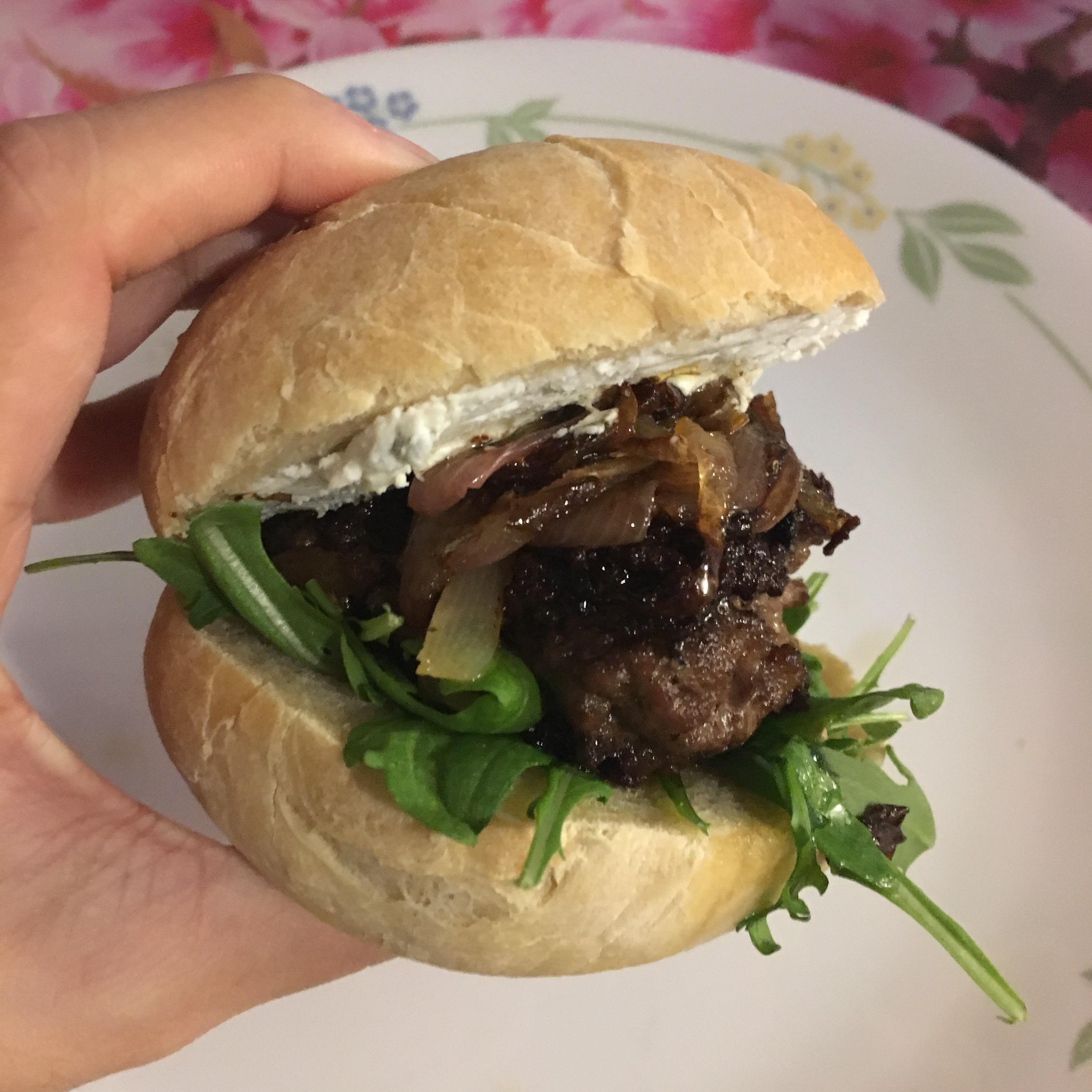 [Homemade] Hit Me With Your Best Shallot Burger (feat Bobs Burgers