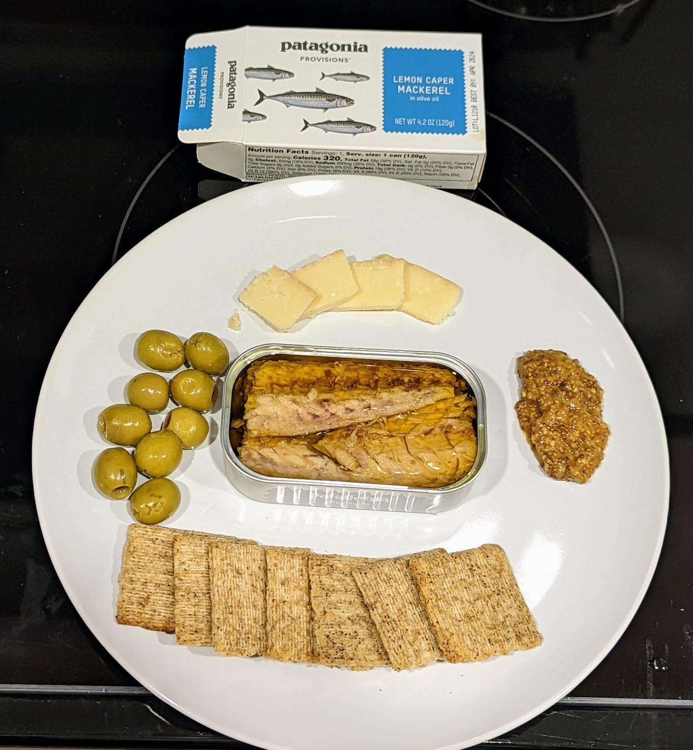 Lemon Caper Mackerel Plate r/CannedSardines