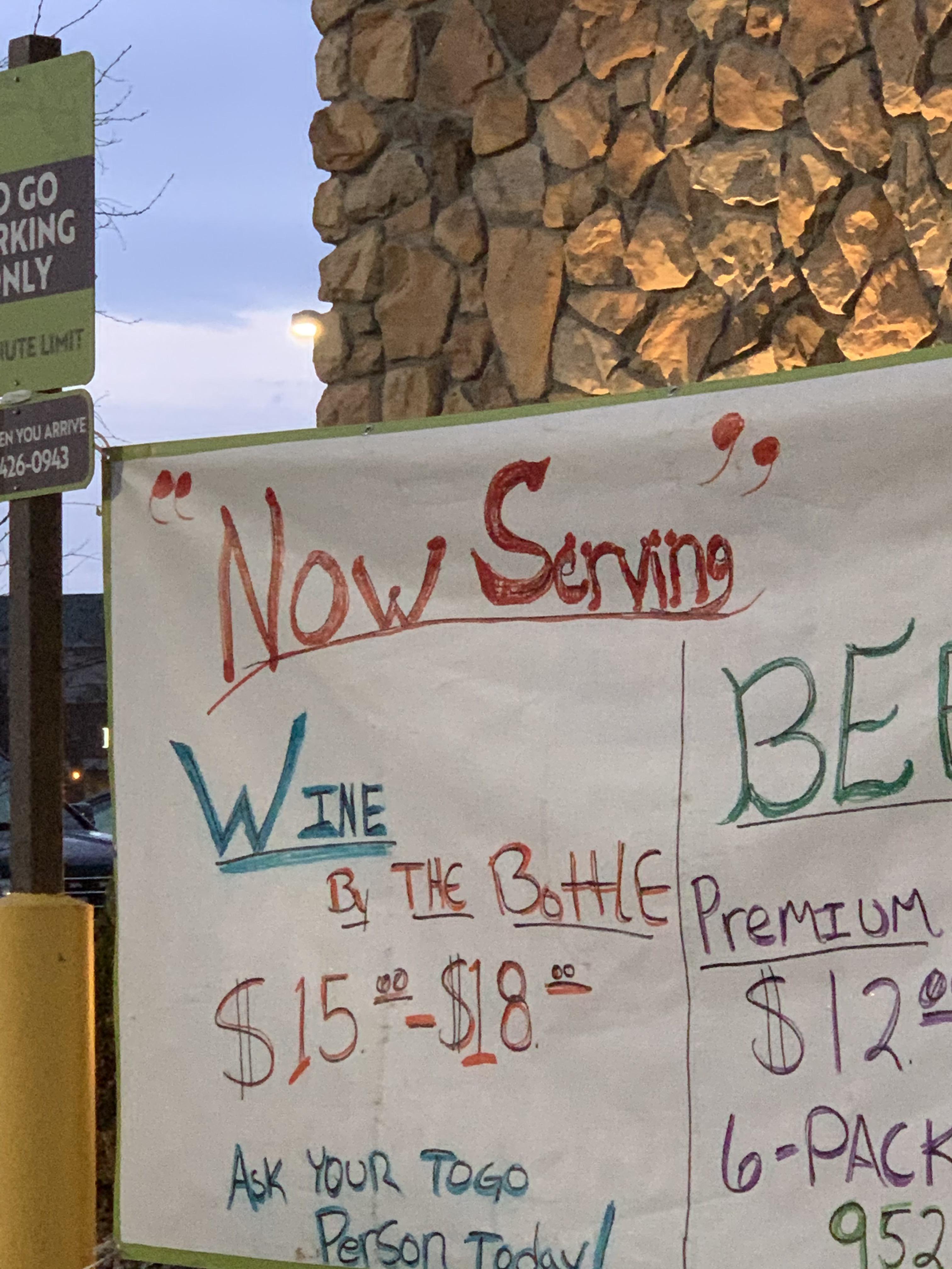 Olive Garden is "Now Serving" Wine and Beer suspiciousquotes