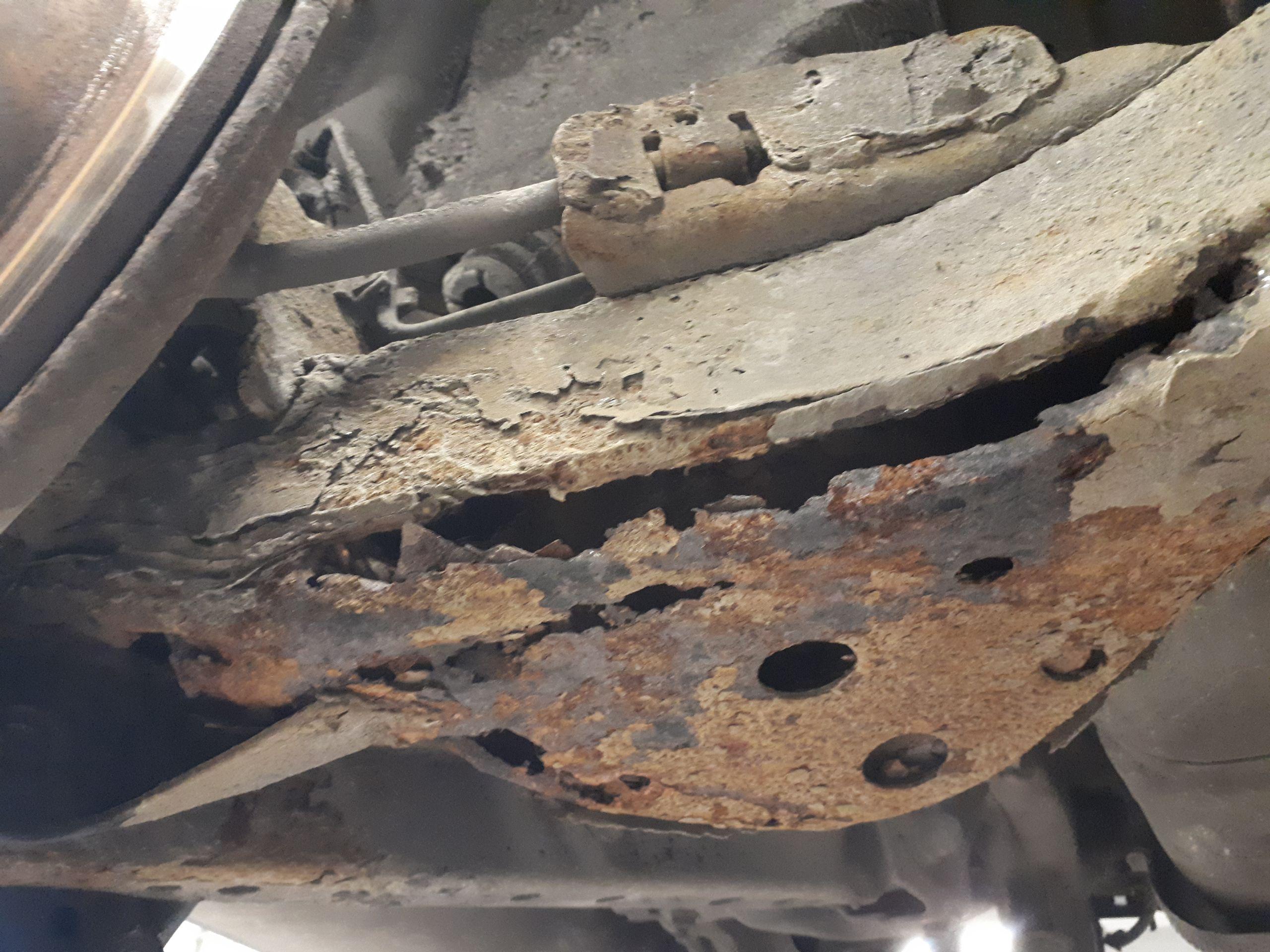 Remember to rust proof your car if you live in the north! Didn't pass