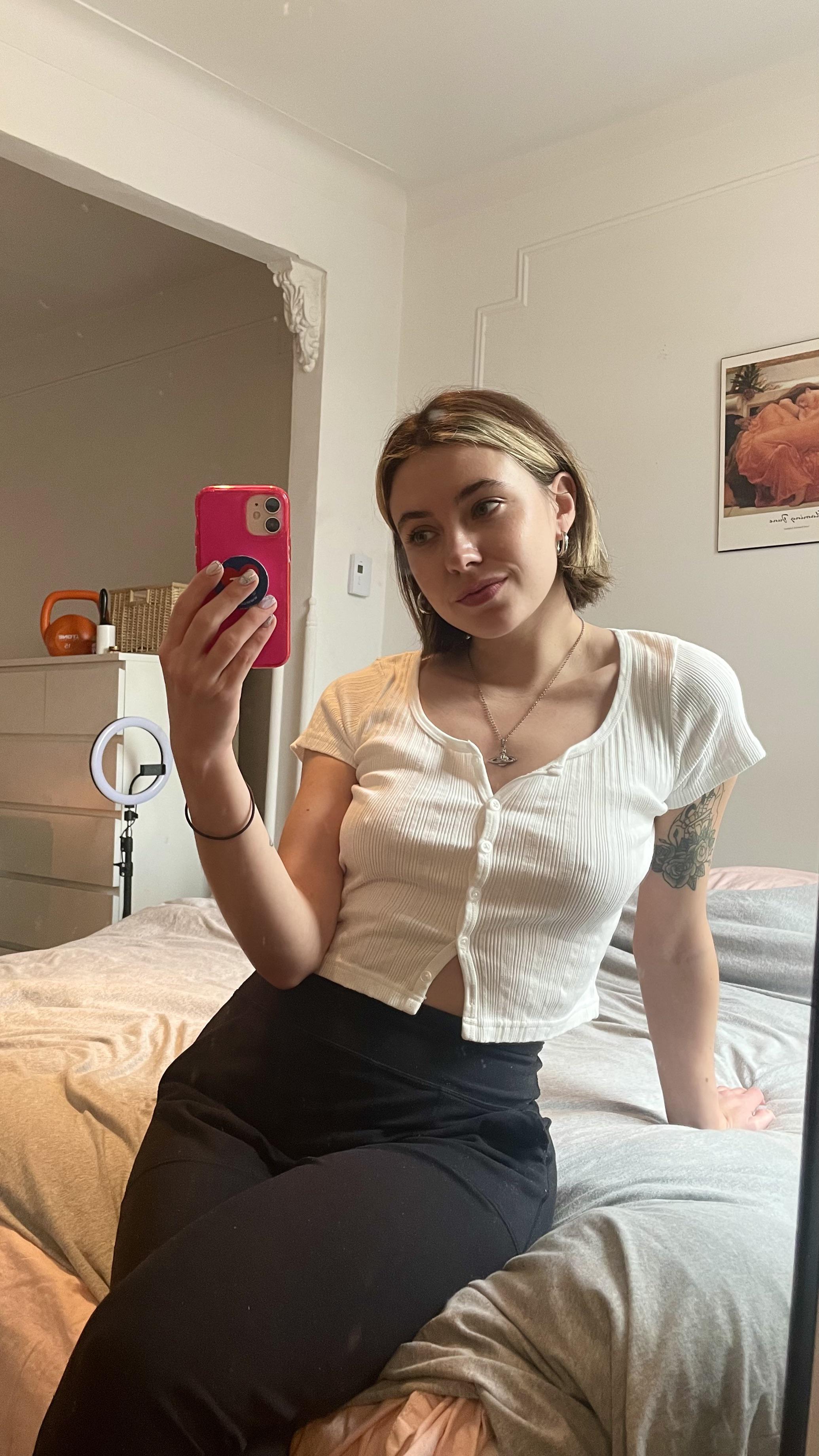 Good girl next door ;) : braless