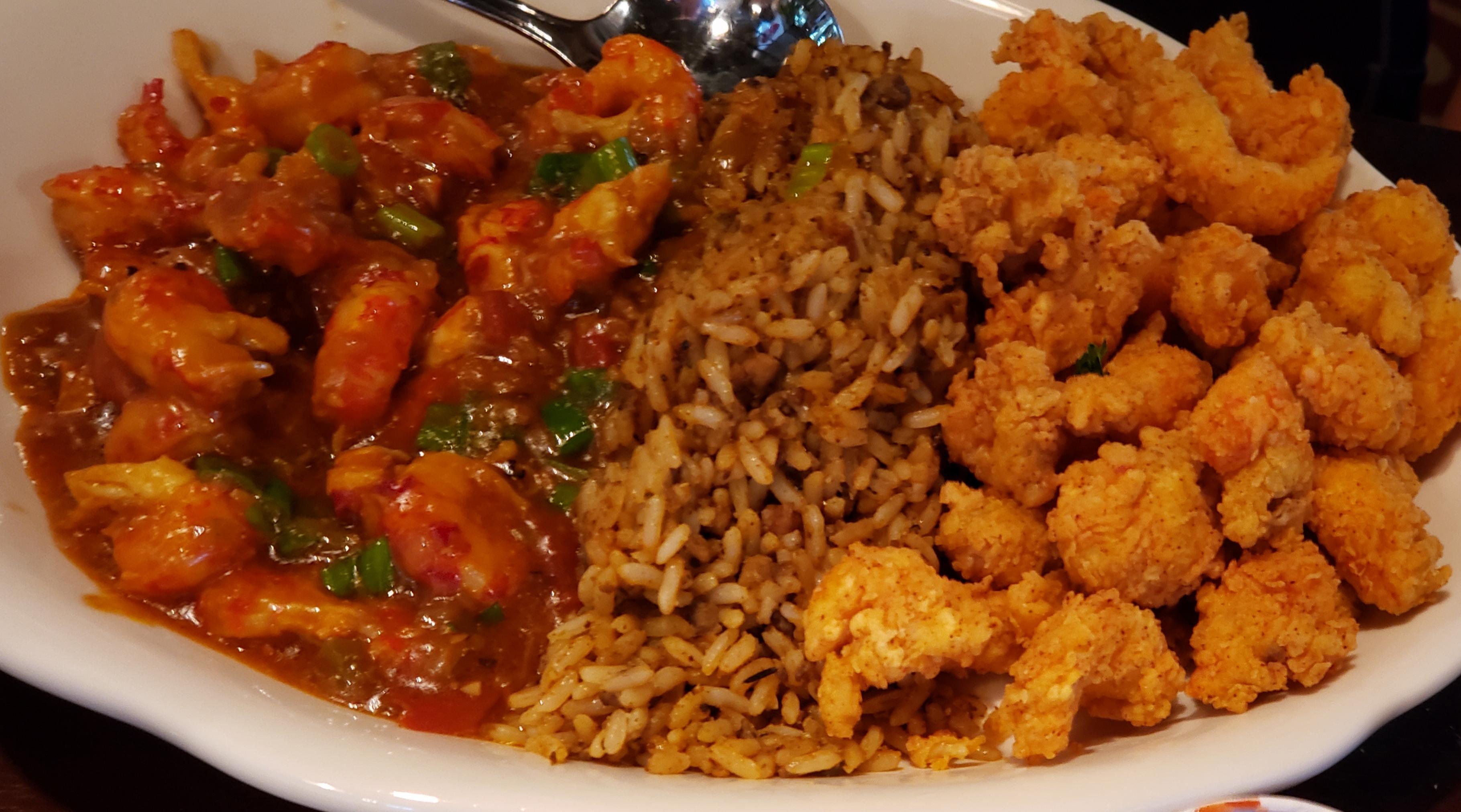 [I ATE] Crawfish Etouffee Dirty Rice & Fried Crawfish r/food