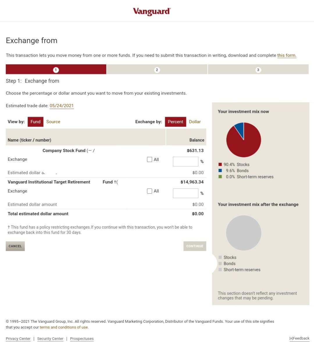 Can Someone With Vanguard 401K Retirement, Please Explain How I Move My