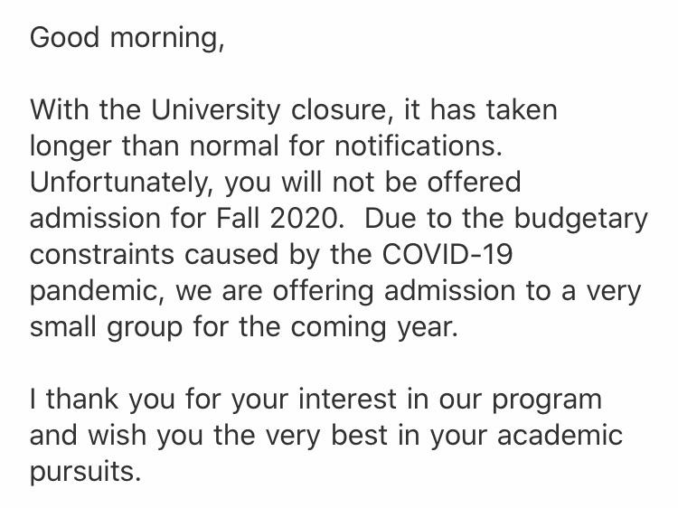 Brief and to the point. I like it! gradadmissions