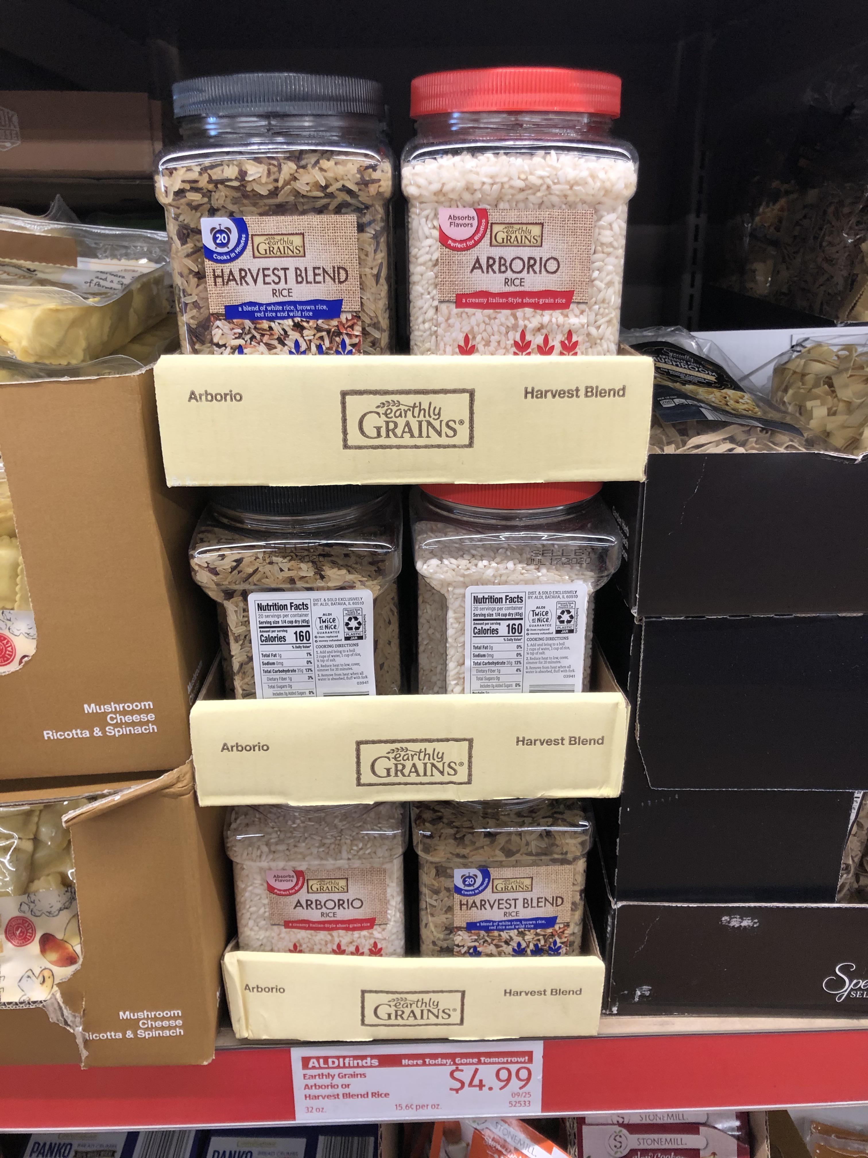 The day I have been waiting for!!! ALDI has Arborio Rice for Risotto