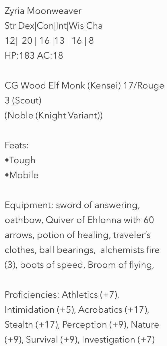 [5E] whip builds 3d6