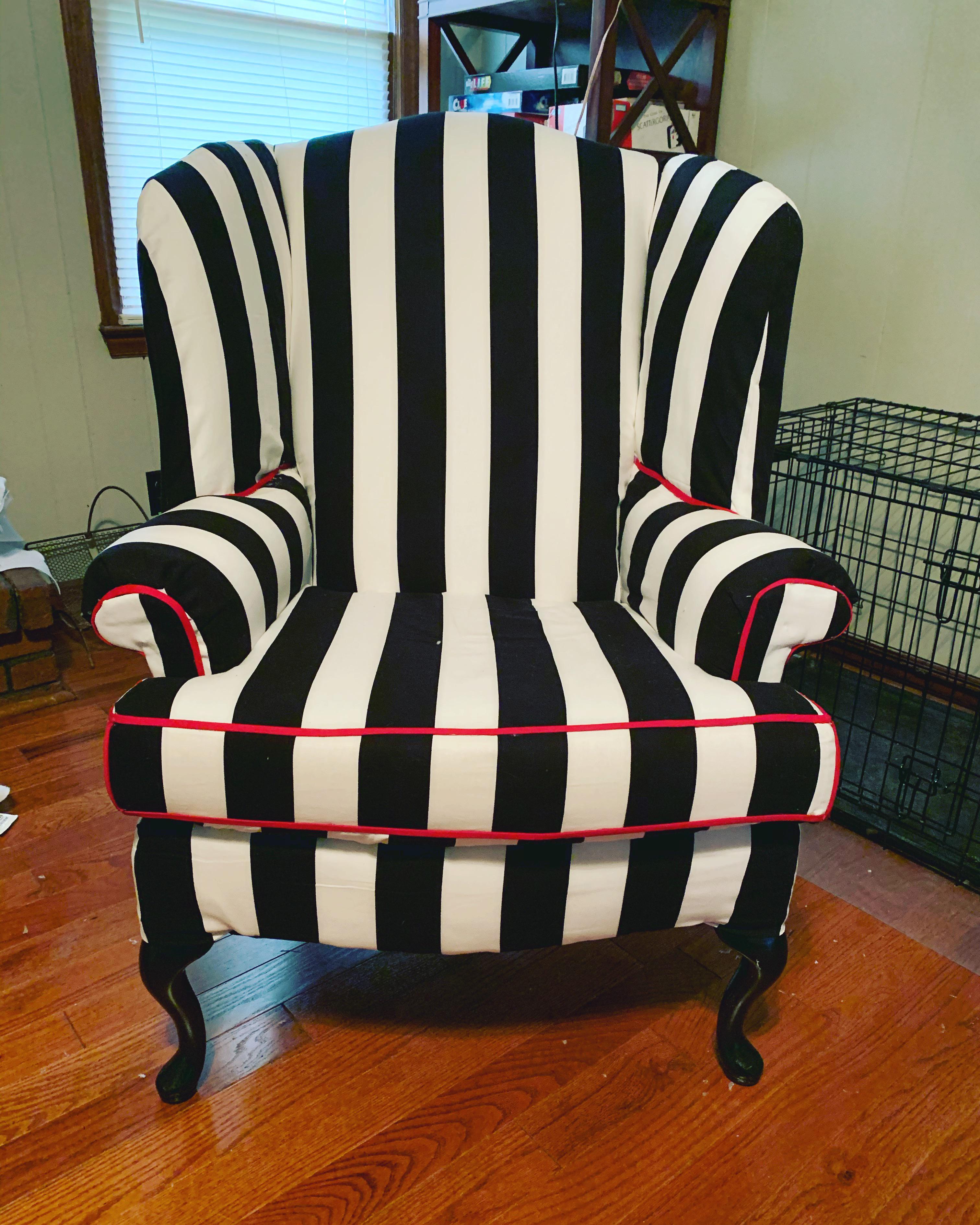 New chair reupholstery! r/upholstery