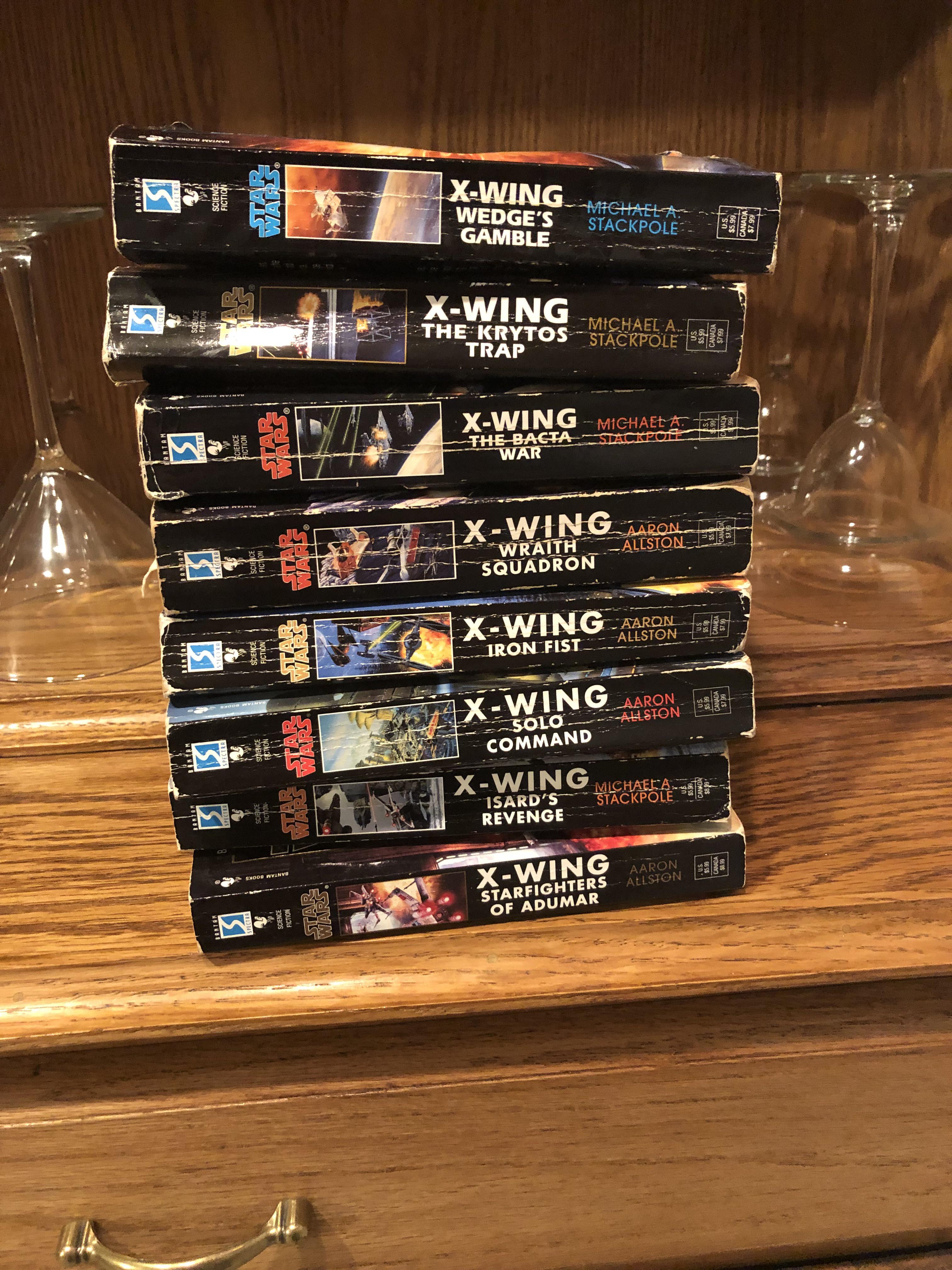Found my XWing Books in my parent’s attic! On vacation and time to