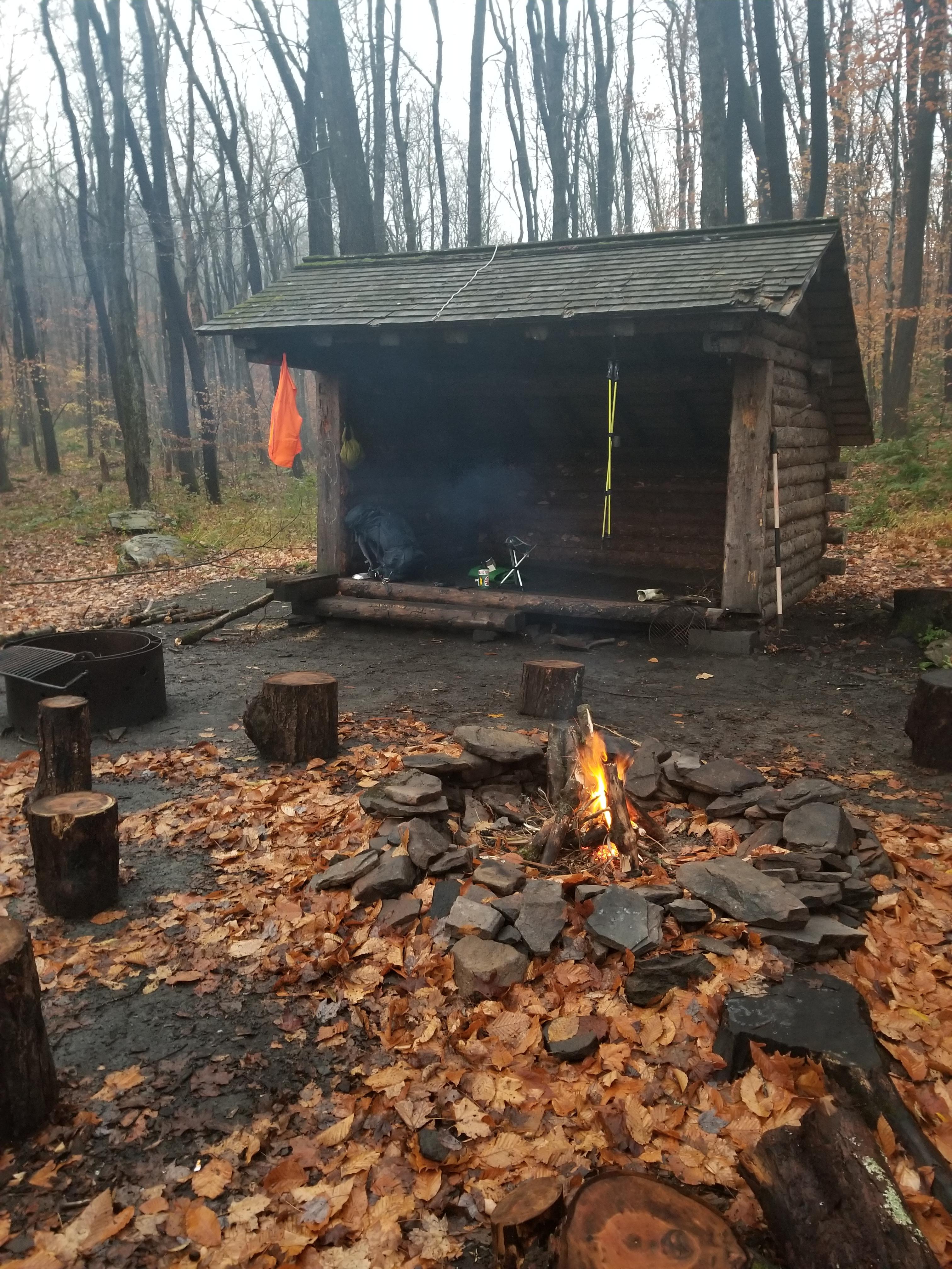 Rainy threeday pack trip in Catskill Park, NY. Weather kept all the