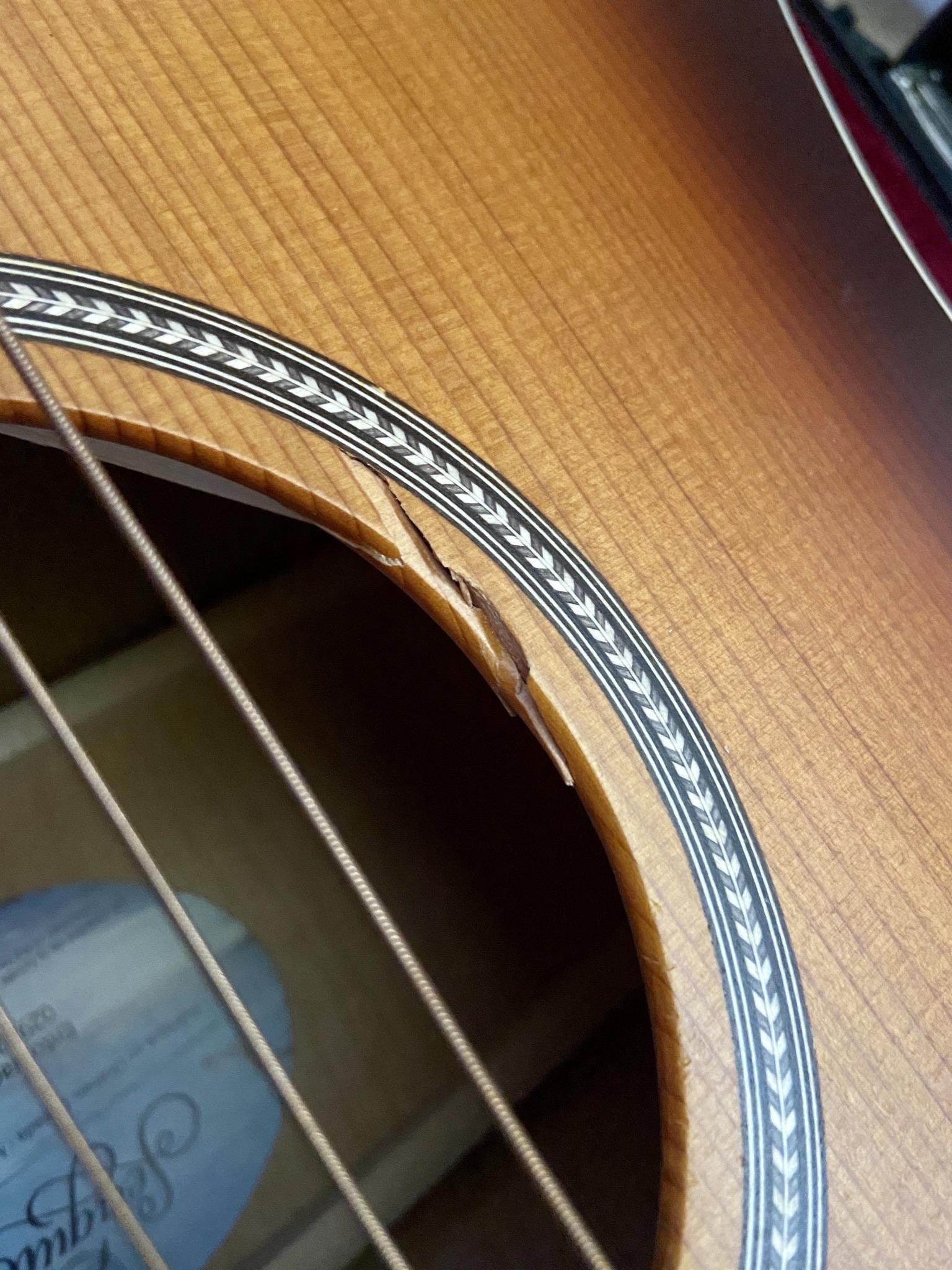 So I just put this dent in my soundboard and I just want to know how