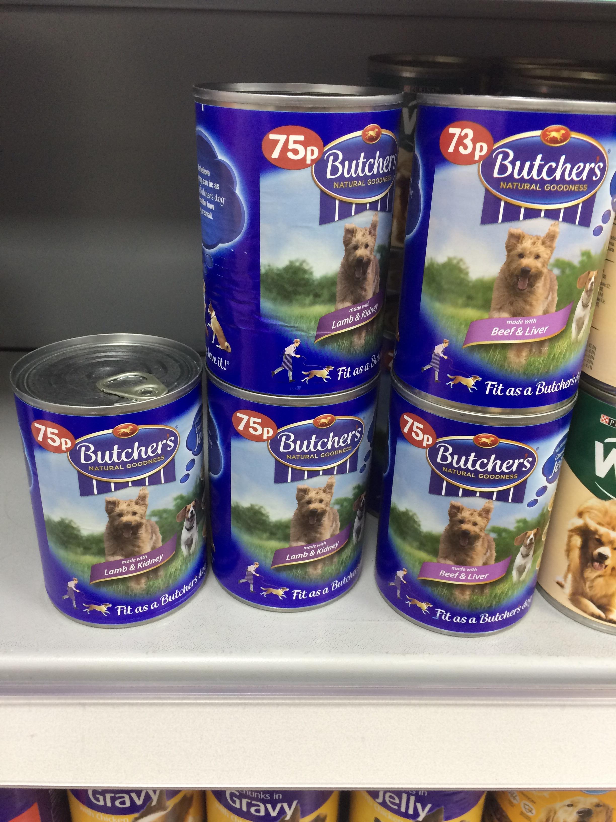 This dog food can that's 2 pence cheaper. r/mildlyinteresting