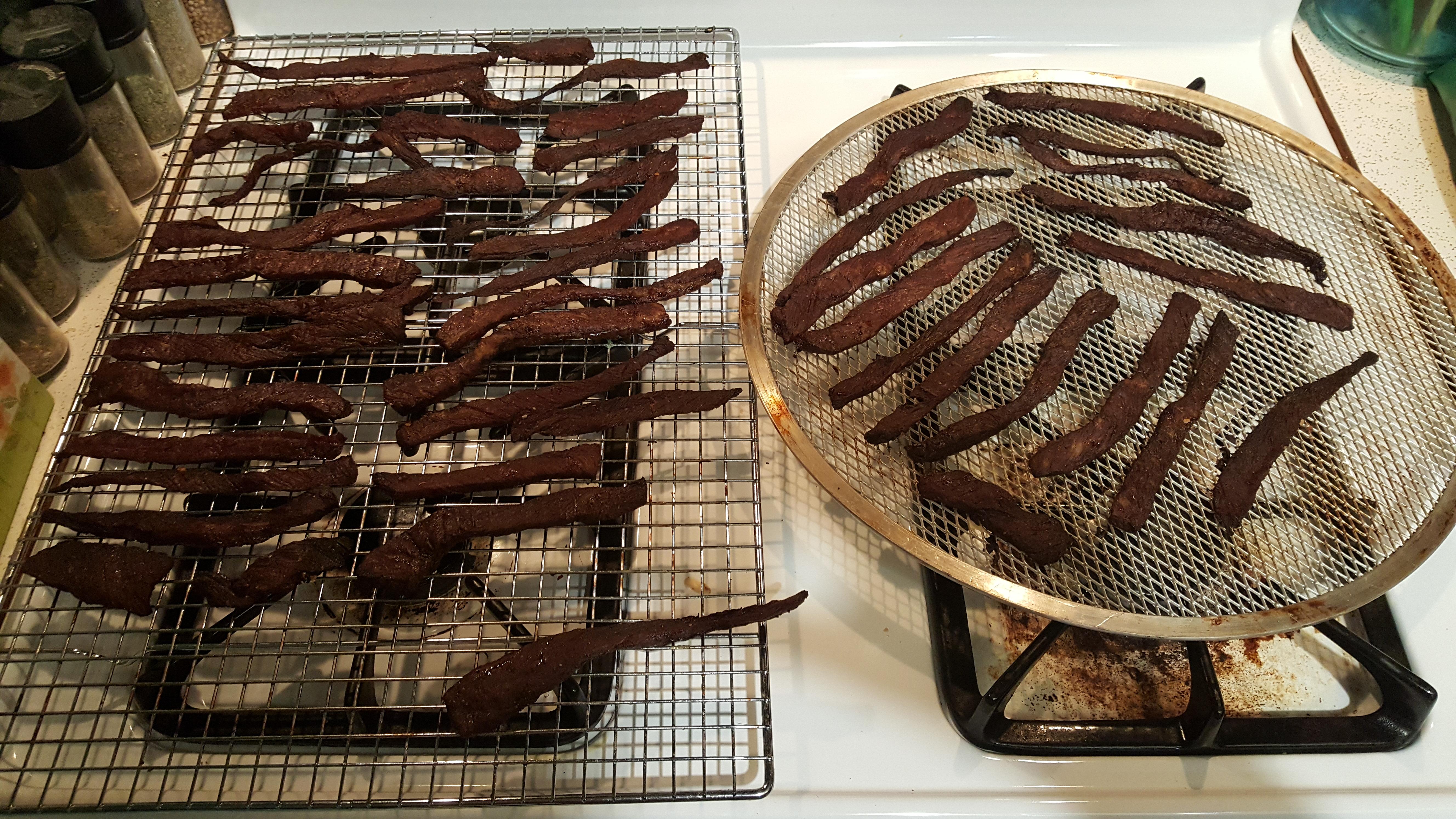 First post. Been making it for a while. Beef strips of top blade/flat