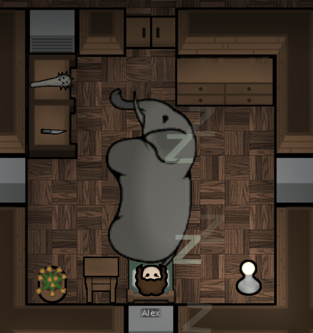 MFW you know it's time for a bigger pet bed r/RimWorld