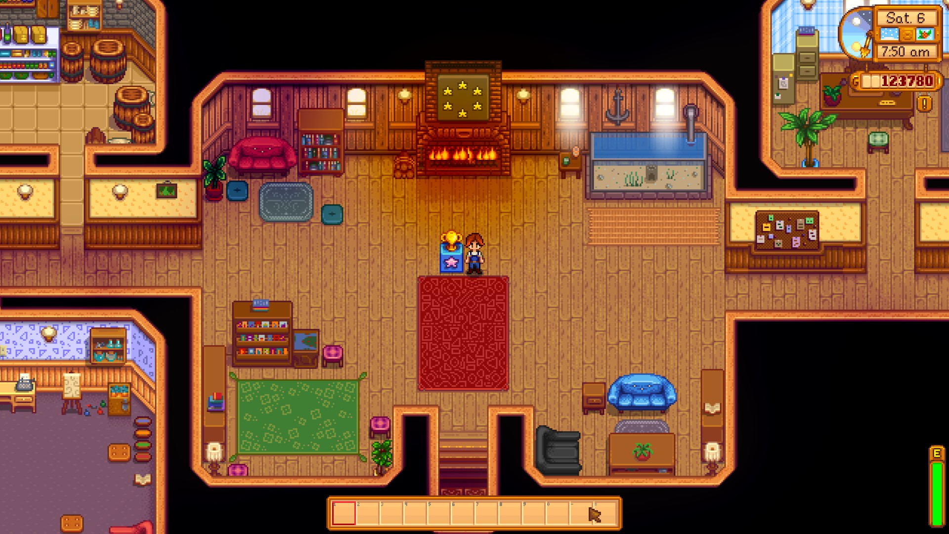 Community Center done on the 6th of Winter Year 1! StardewValley