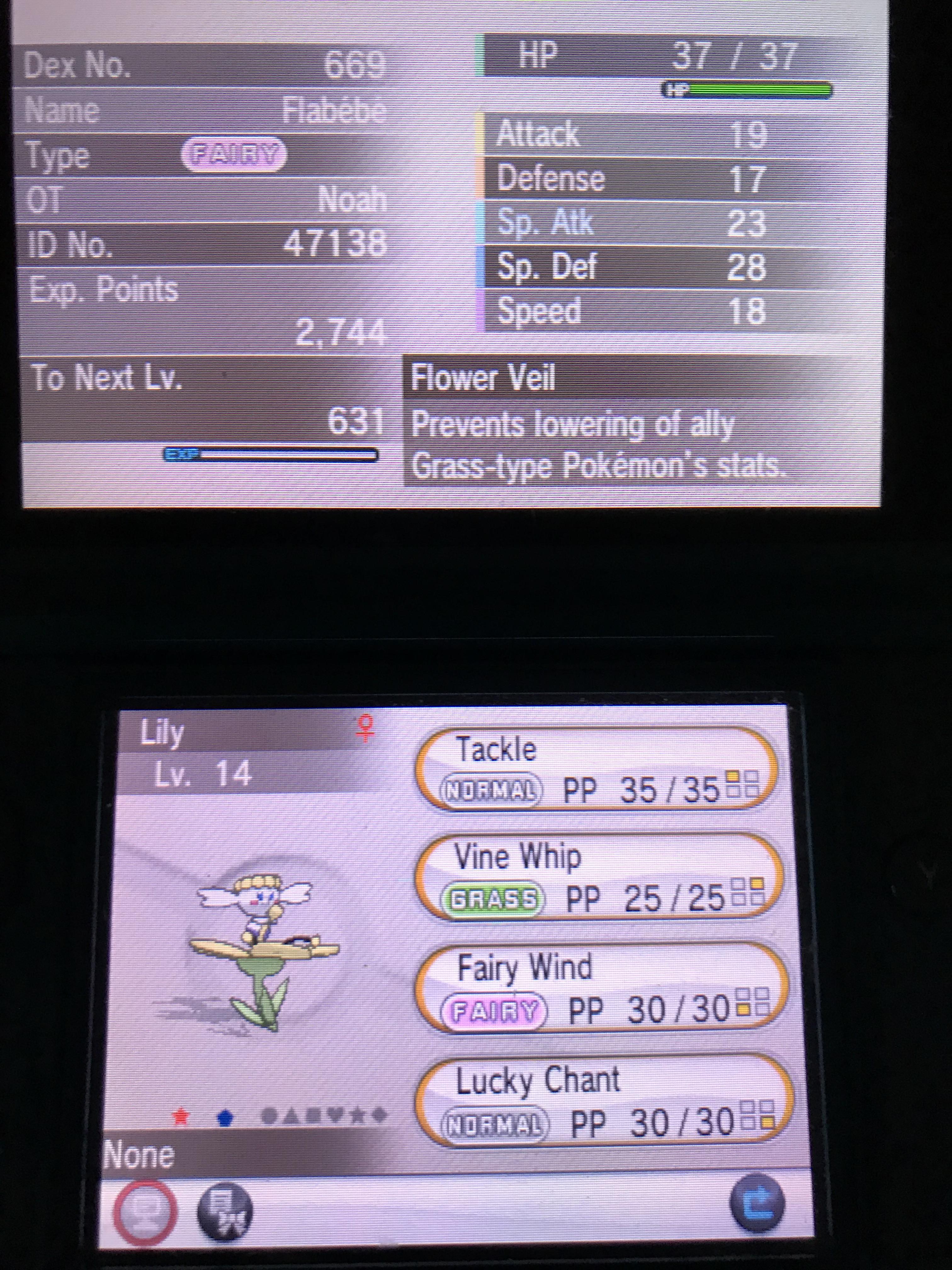 [6] After a 40 Pokeradar Chain my first flower of three appears for the