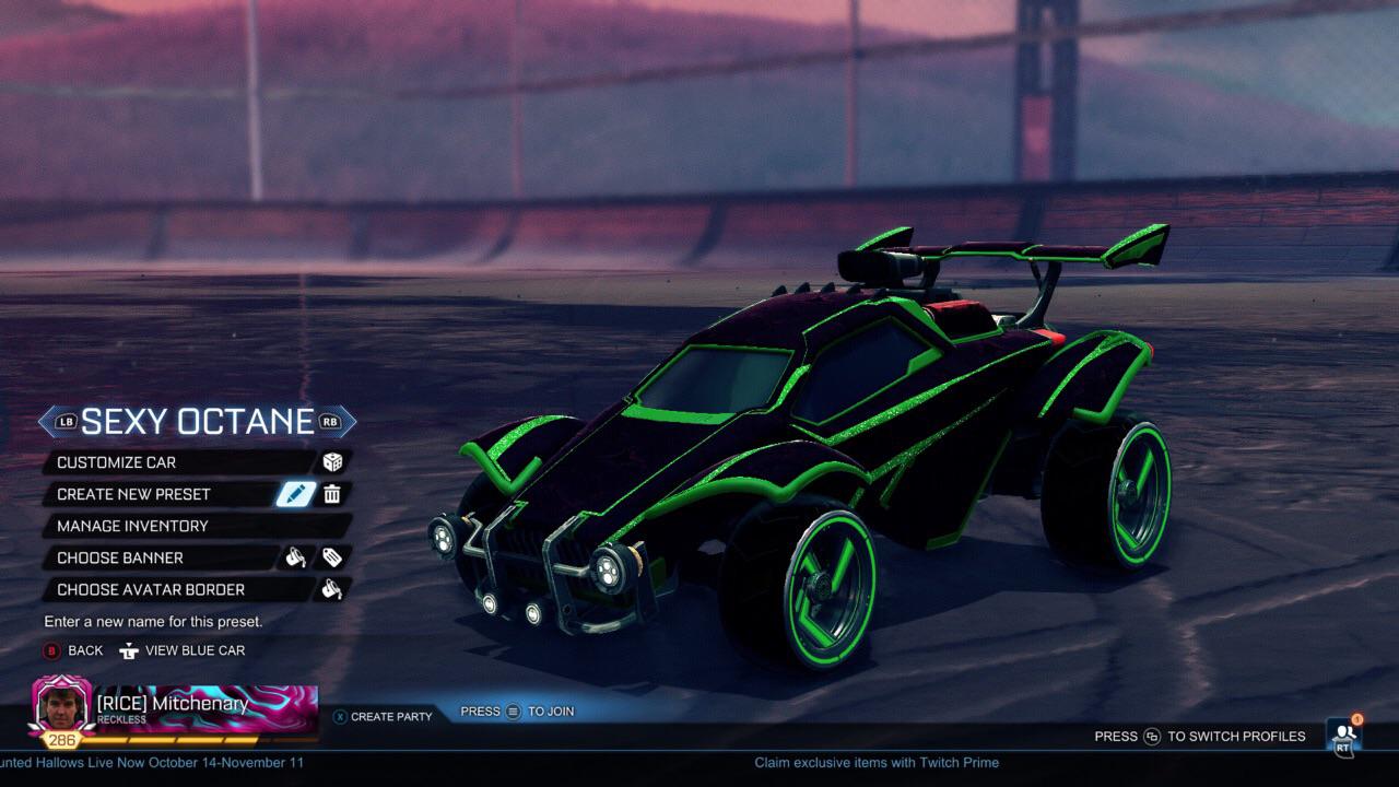 Rocket League Octane Hex Tide with Gripstride HX Orange team Rocket