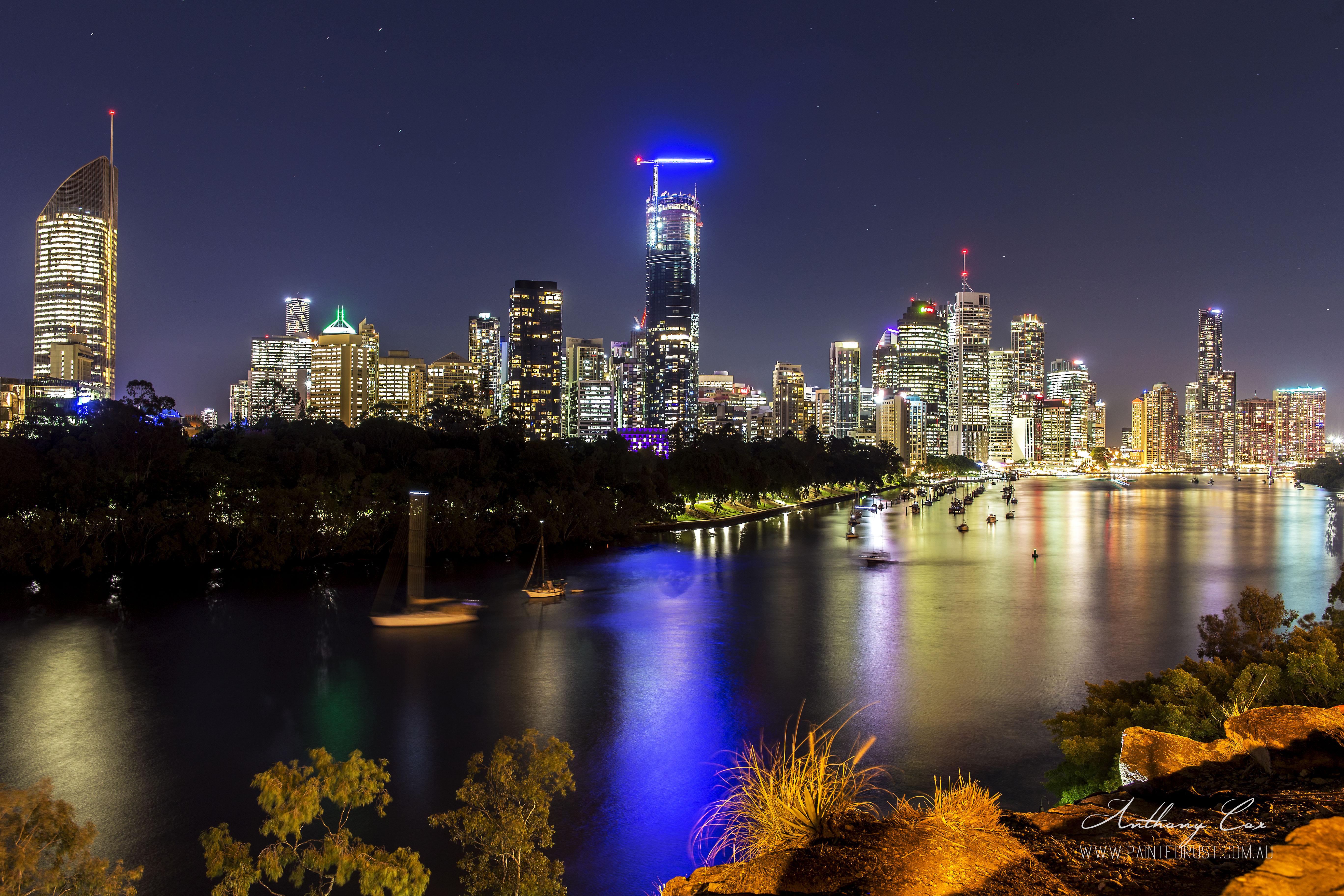 Kangaroo Point Cliffs view to City r/brisbane