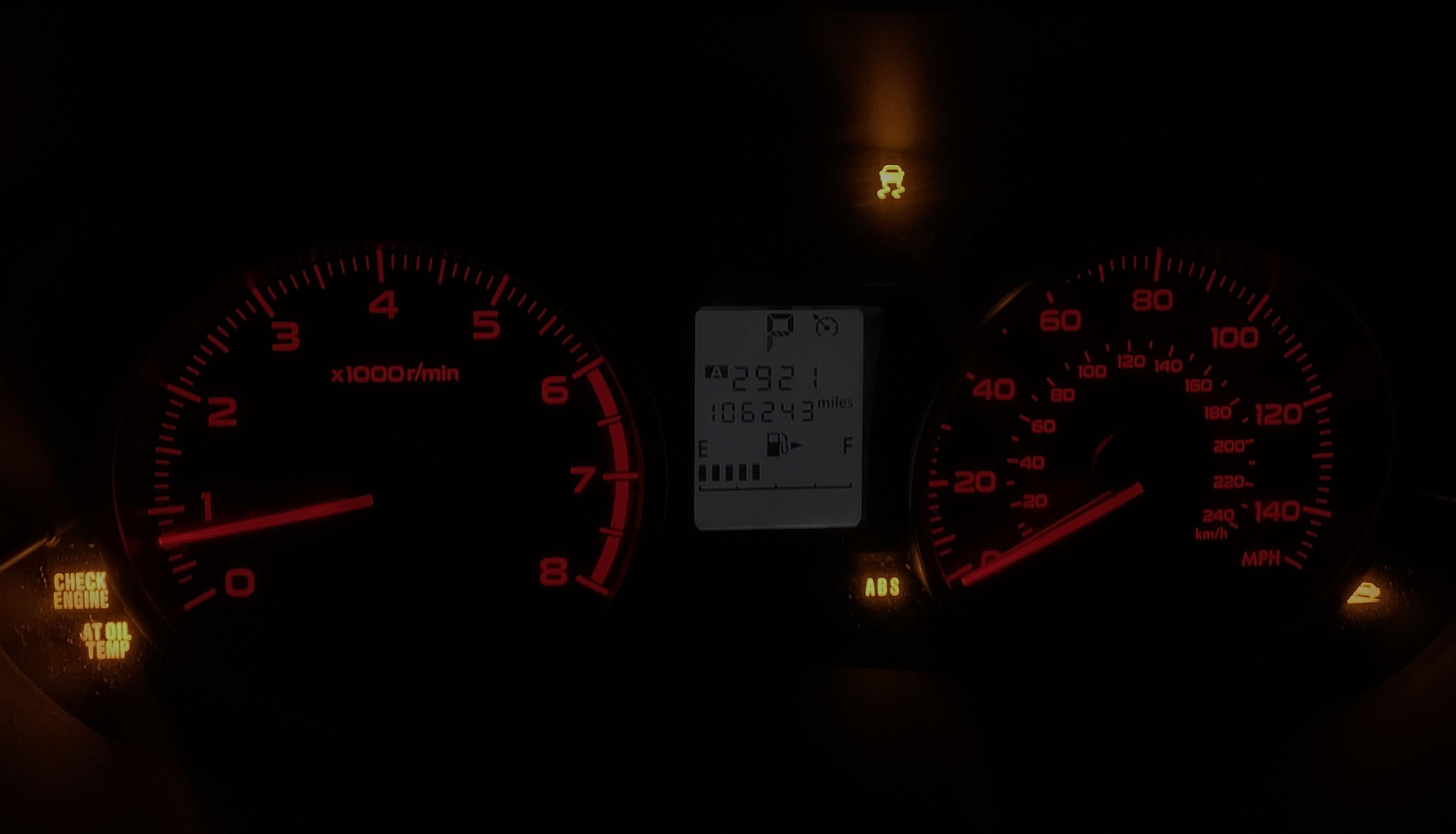 Does anyone know why these dash lights would suddenly come on? r/subaru