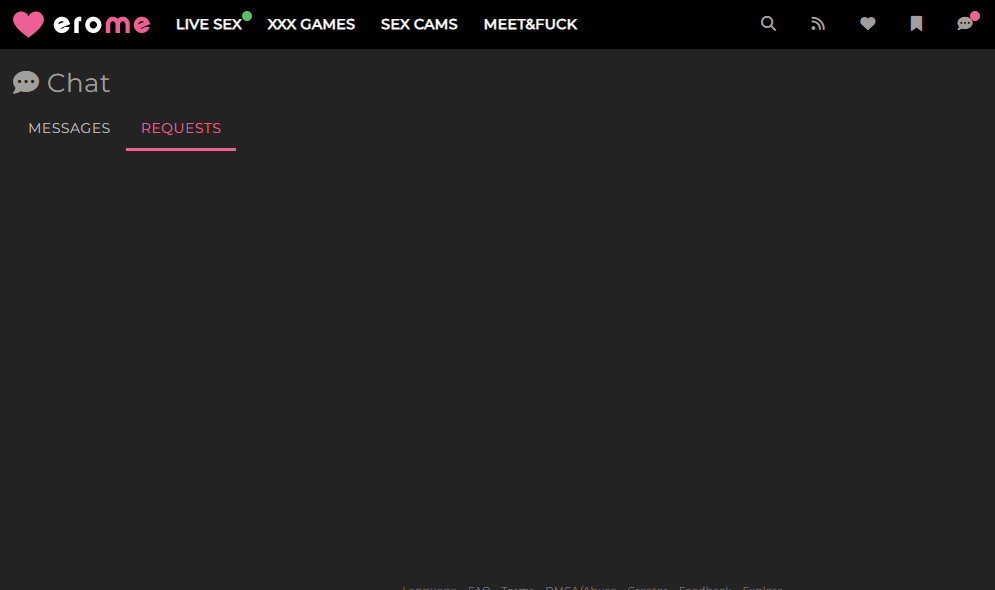 It shows a message notification, but when I look there are no messages