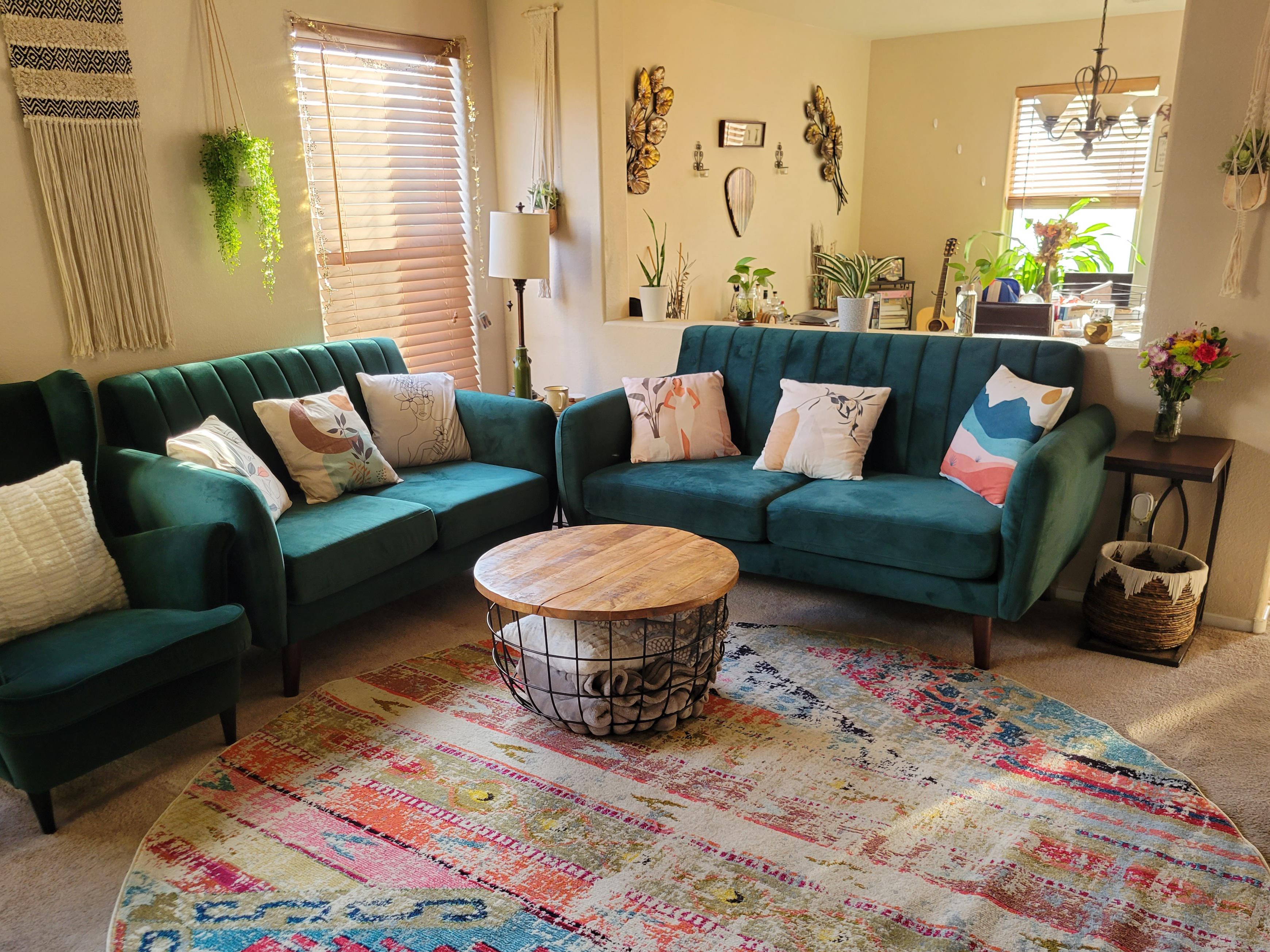 Finally was able to afford new couches. Excited with how the living