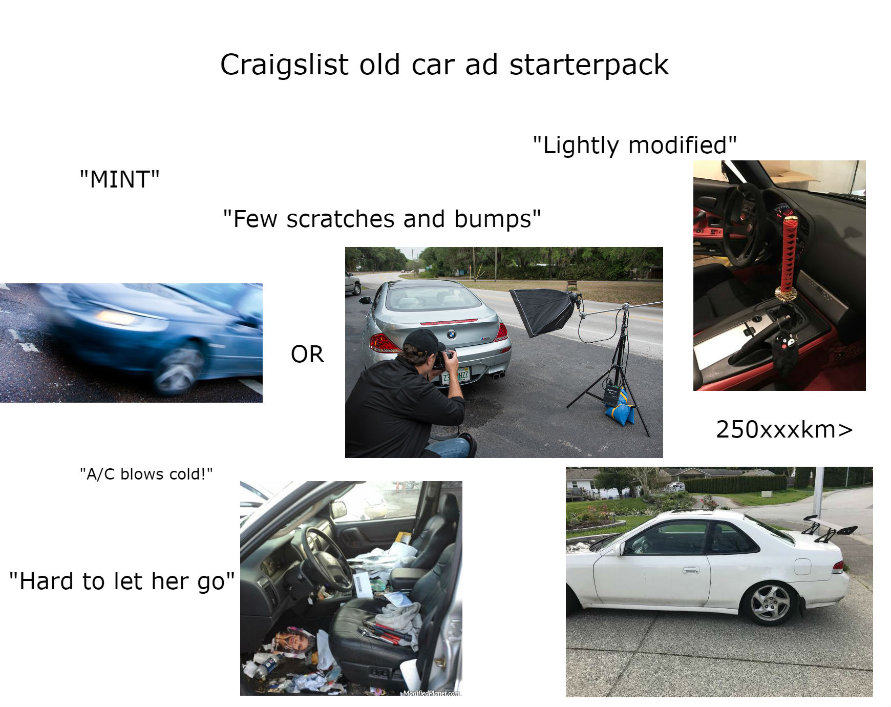 Craigslist car ad starter pack r/starterpacks