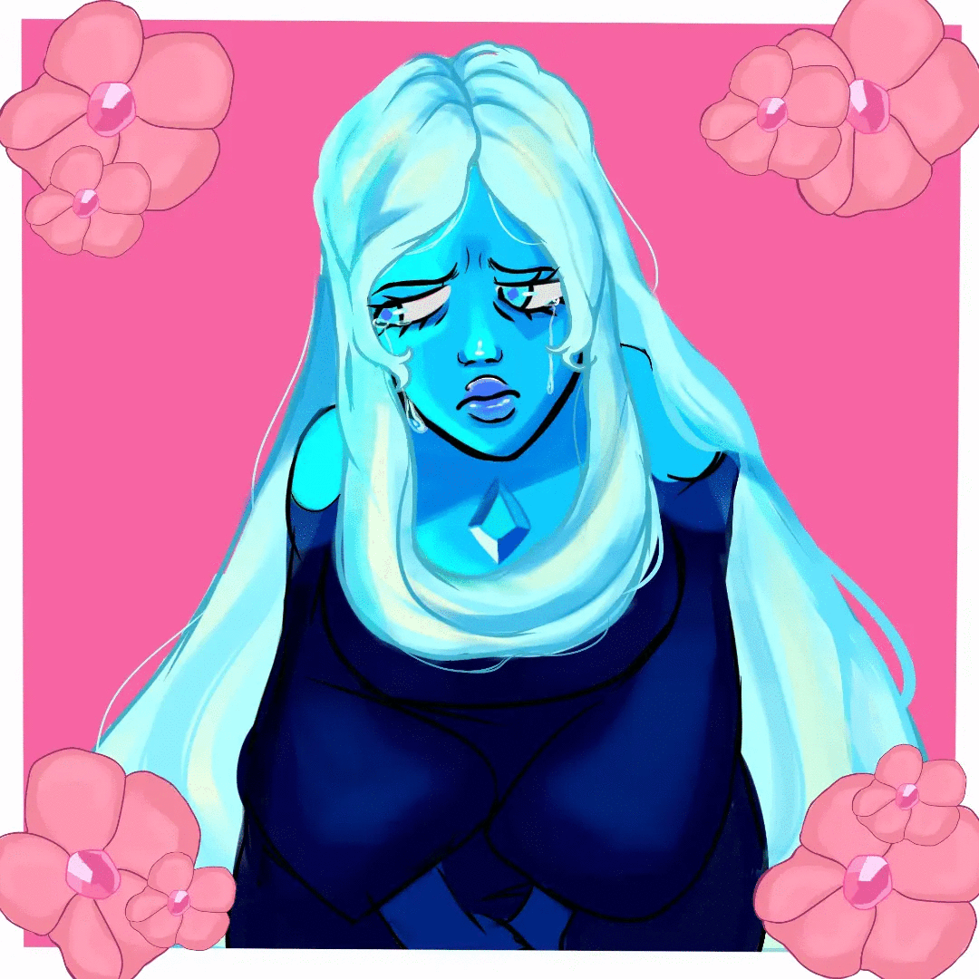 My progress of drawing Blue Diamond! r/stevenuniverse