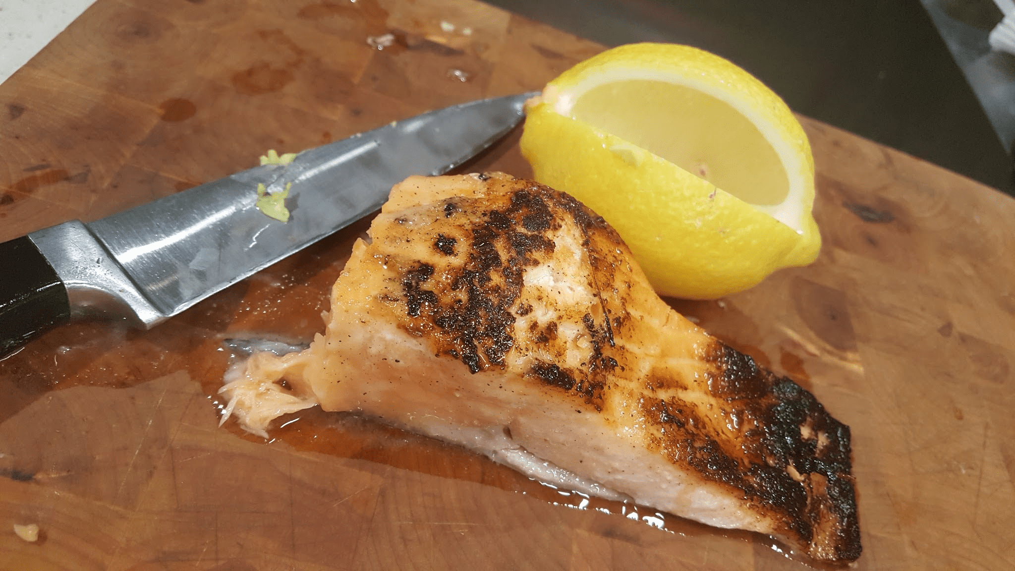 Blackened sousvide miso salmon sousvide