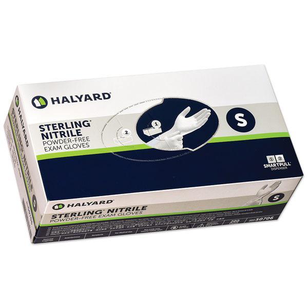 Halyard Sterling Sg Nitrile Powder Free Exam Gloves 2500ct small and