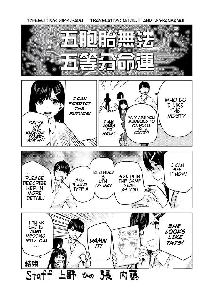 [Art] The Quintessential Quintuplets Volume 13 Omake manga