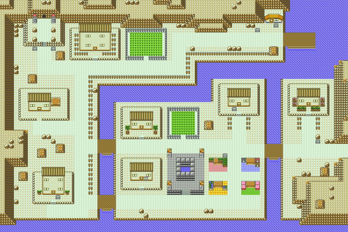 Custom G/S/C map inspired by Norune Village from Dark Cloud r/PokemonMaps
