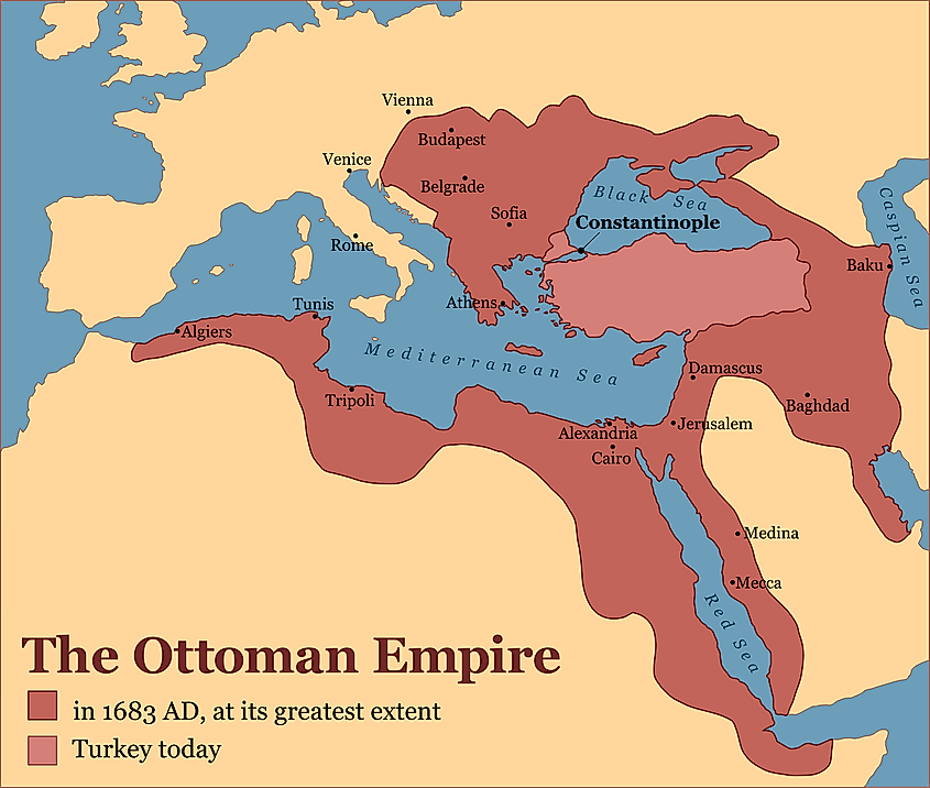 Largest extent of the Ottoman Empire... r/MapPorn