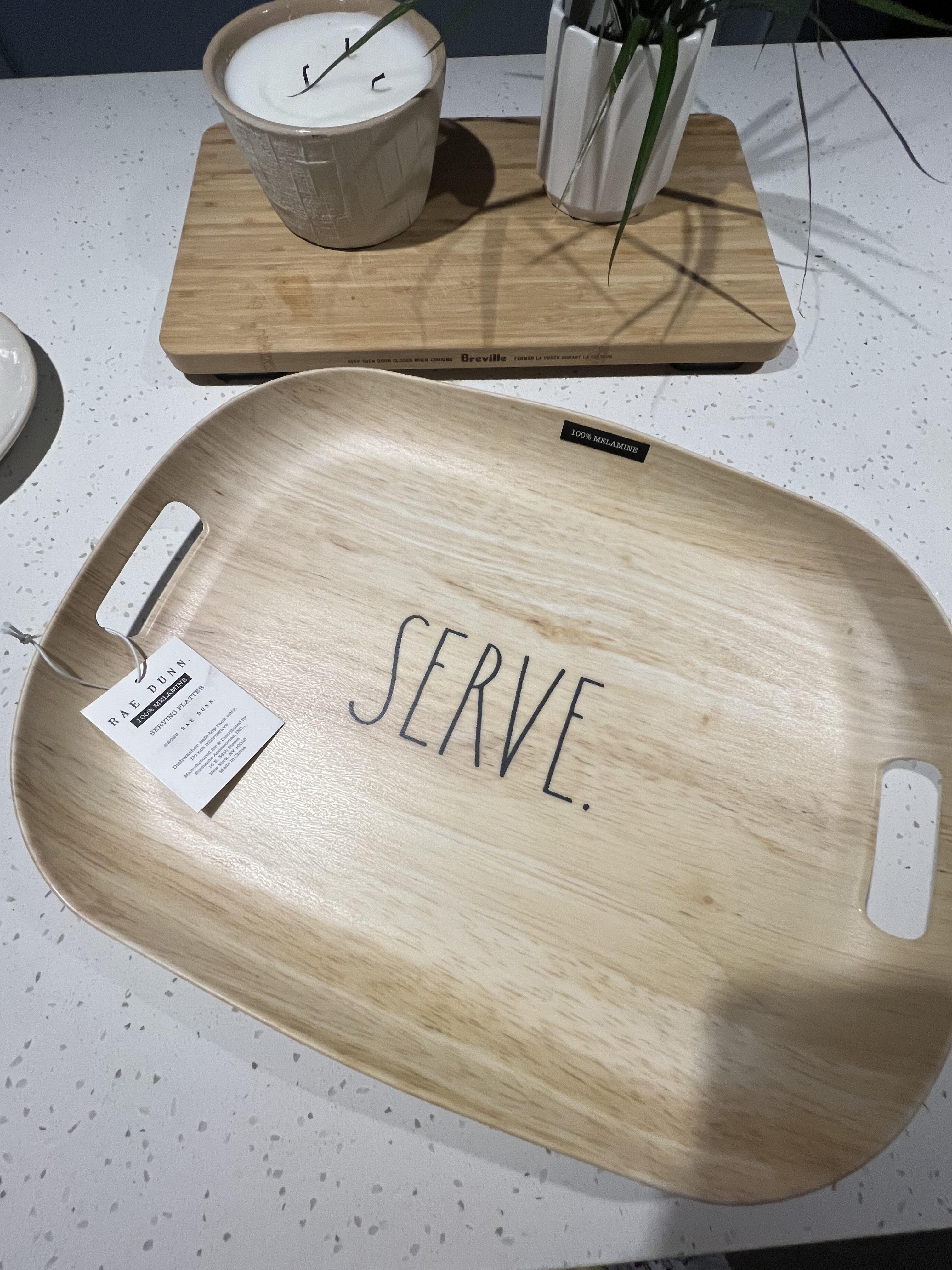 New to Rae Dunn products, Got this serving tray from the thrift store