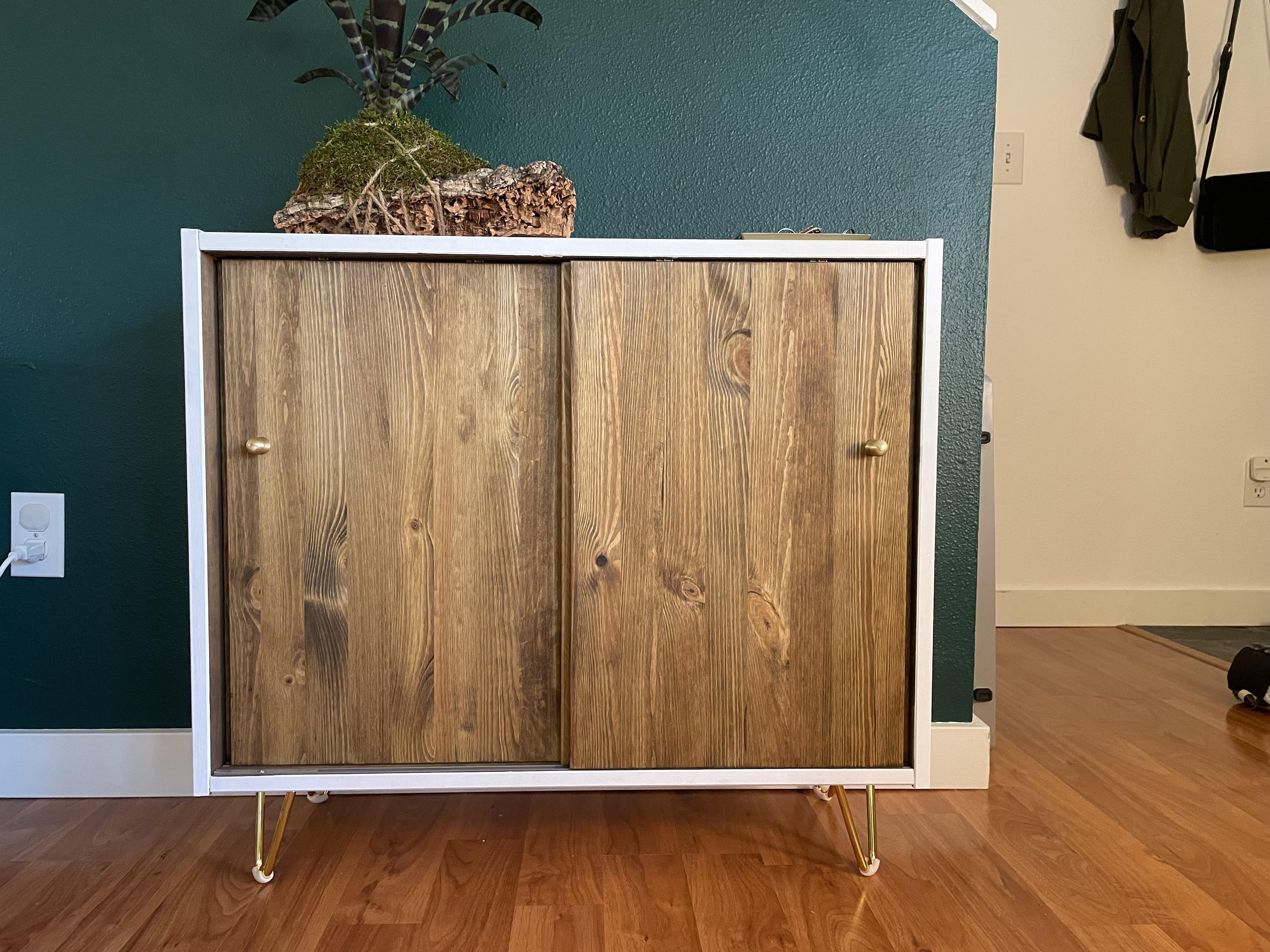 Accent using Ivar sliding door r/ikeahacks