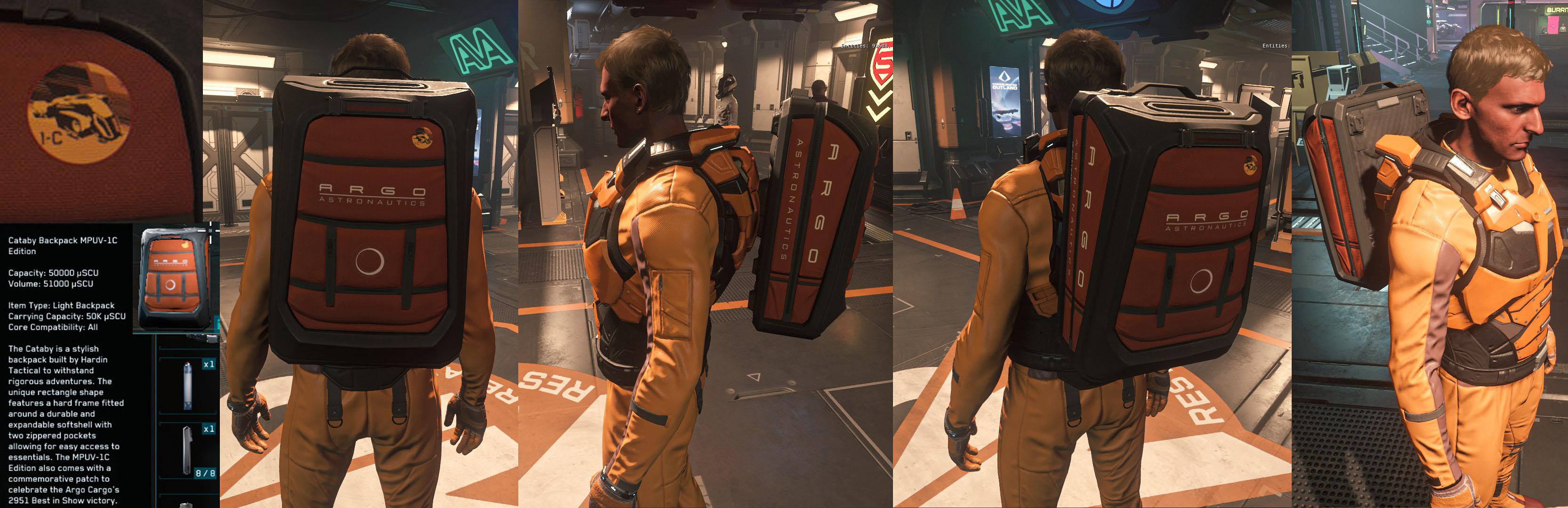 The ARGO CARGO Backpack (In game) r/starcitizen