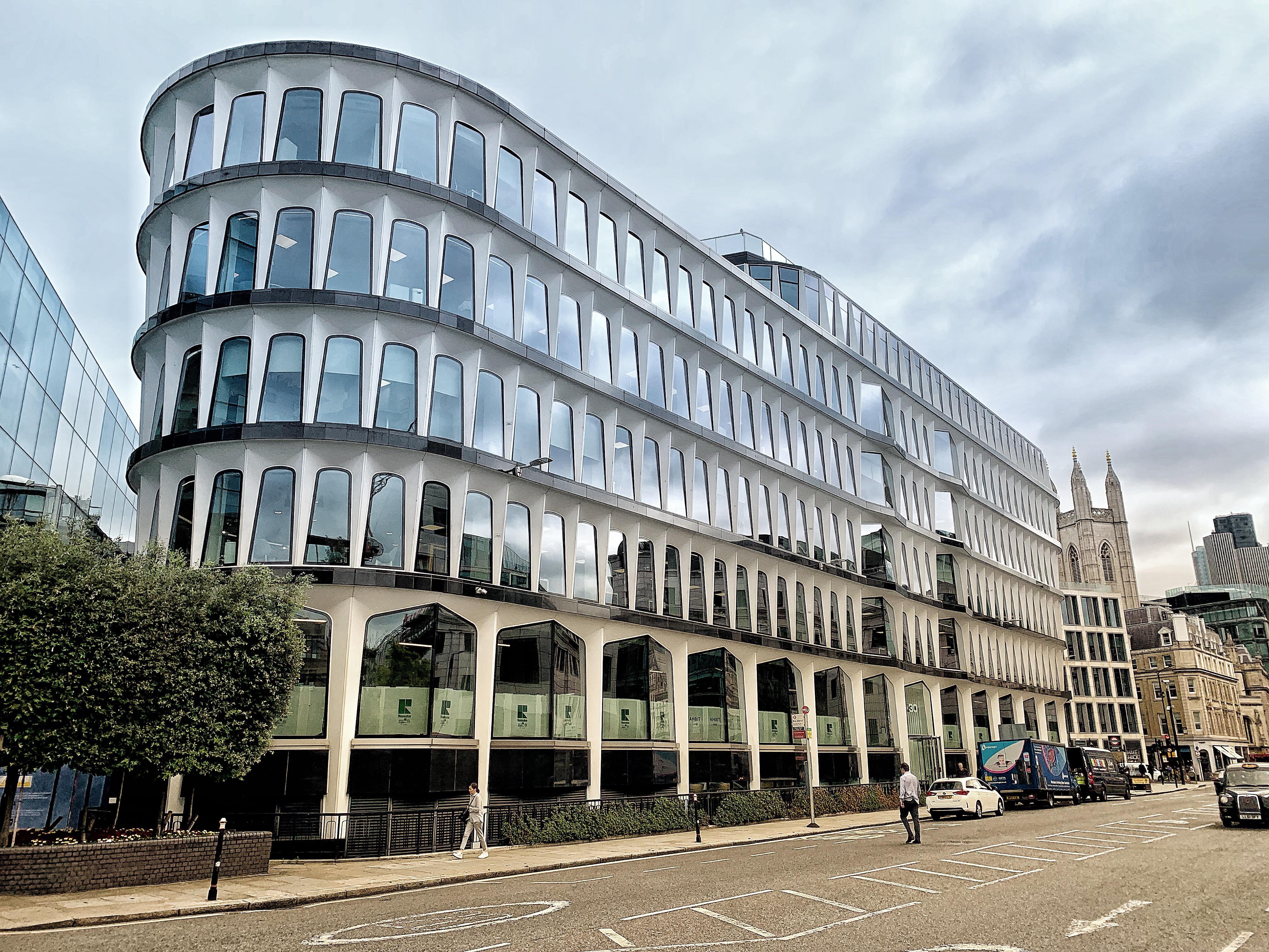 30, Cannon Street a beautiful low rise office block. [building] r