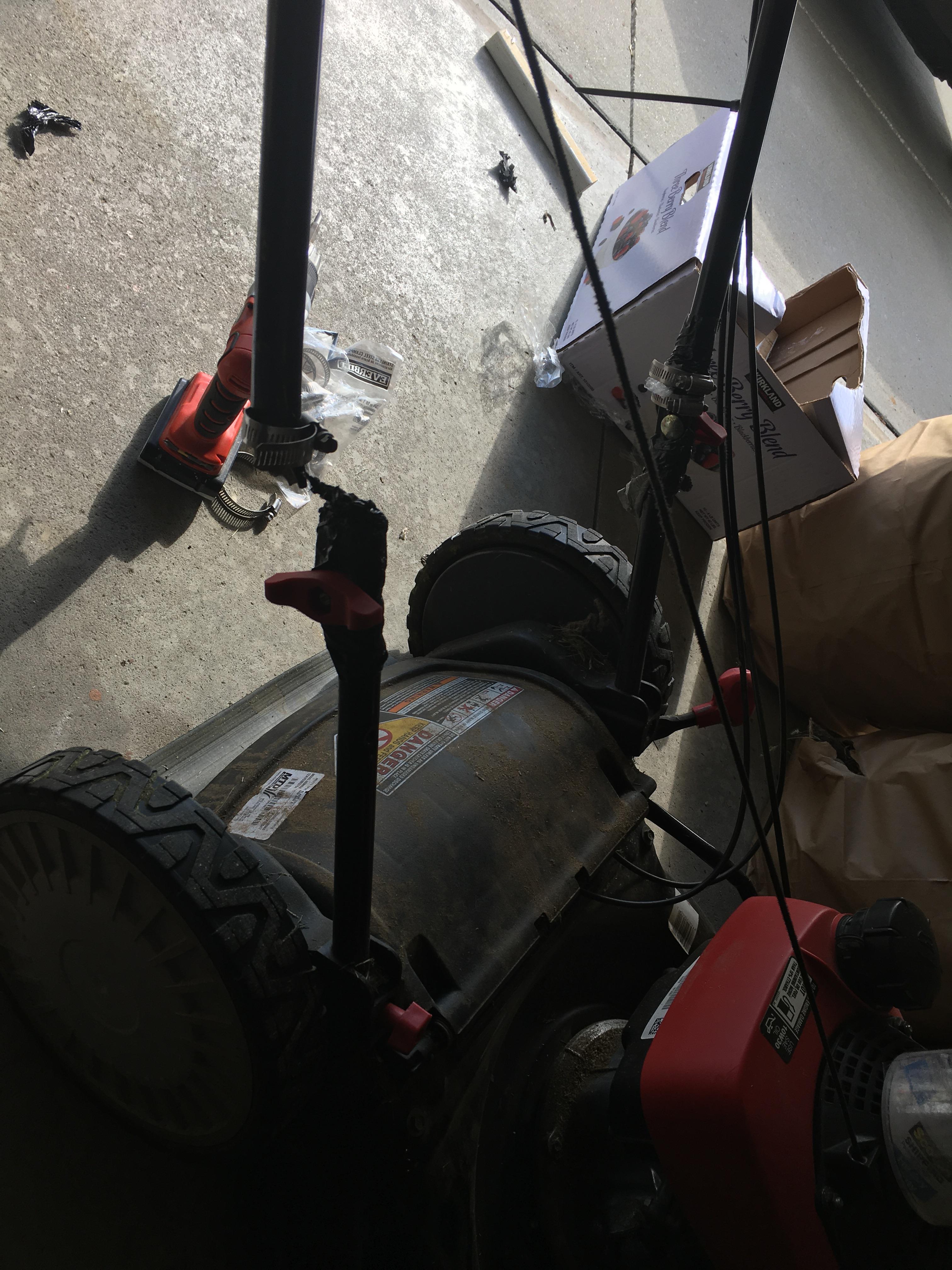 So while mowing my lawn the my lawn mower broke, the joint which connects the handle and the