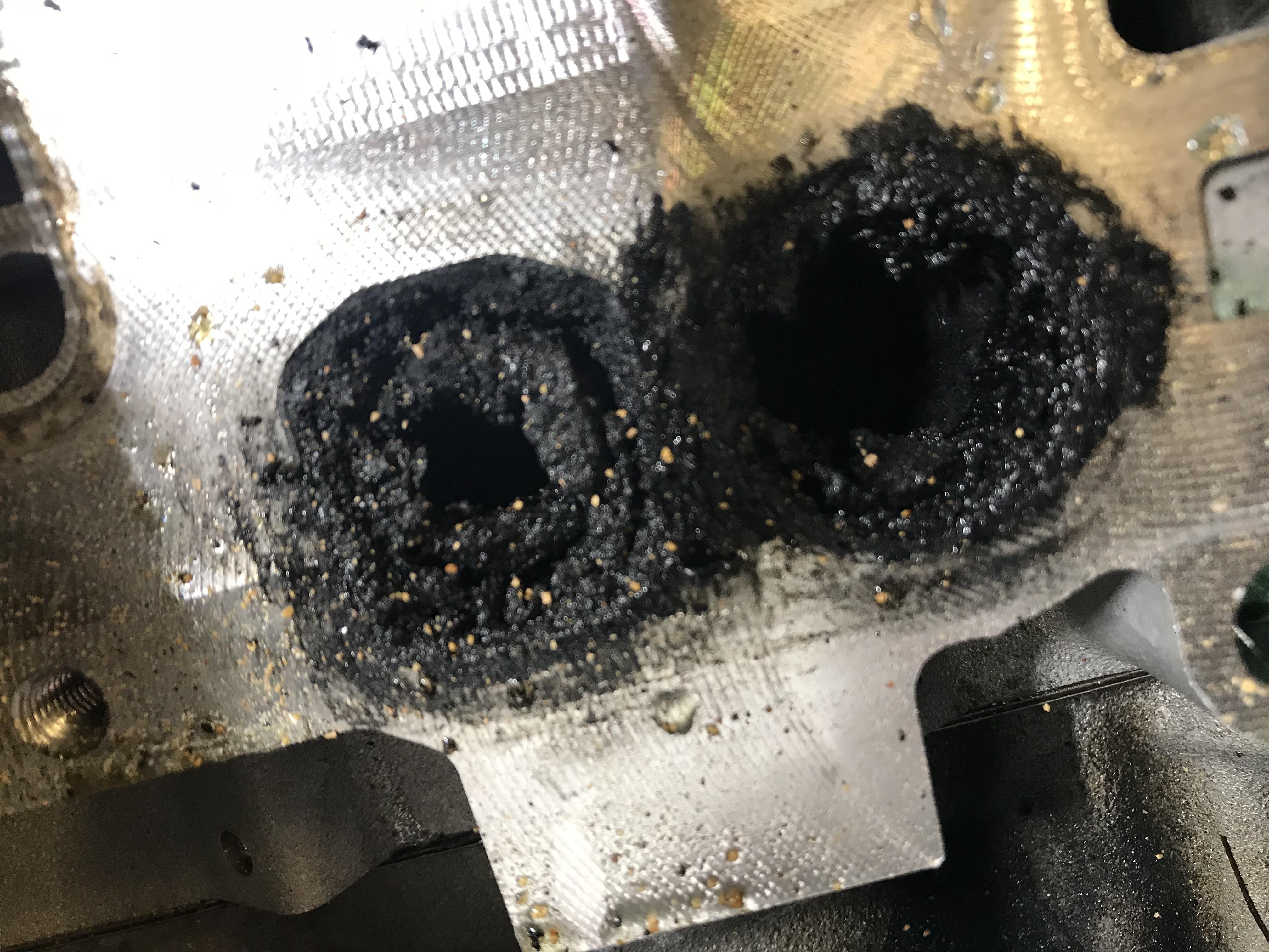 ML350 diesel intake port carbon buildup, only 65,000 miles. r