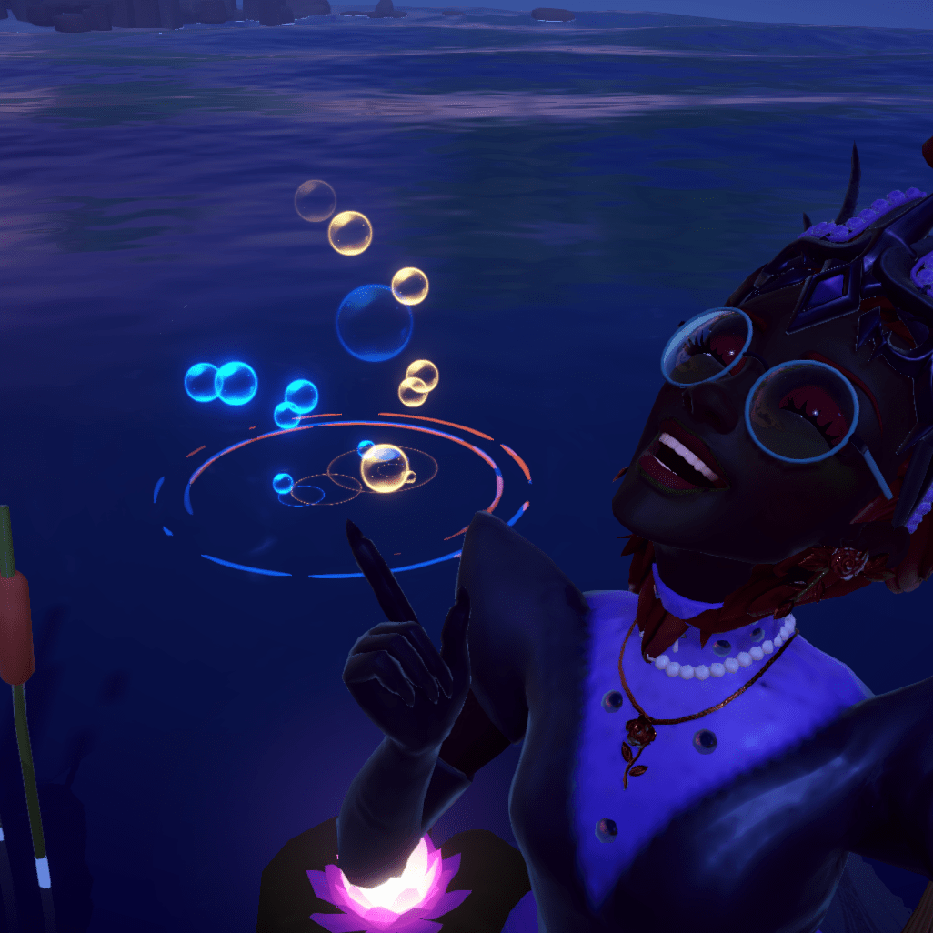 Which fish did she catch? Actually, I don't remember. It was during one