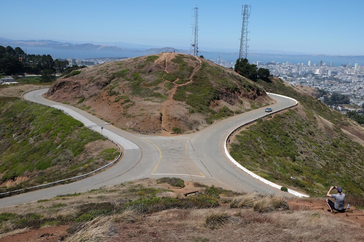 You know what these beautiful twin peaks need? A road for cars to look