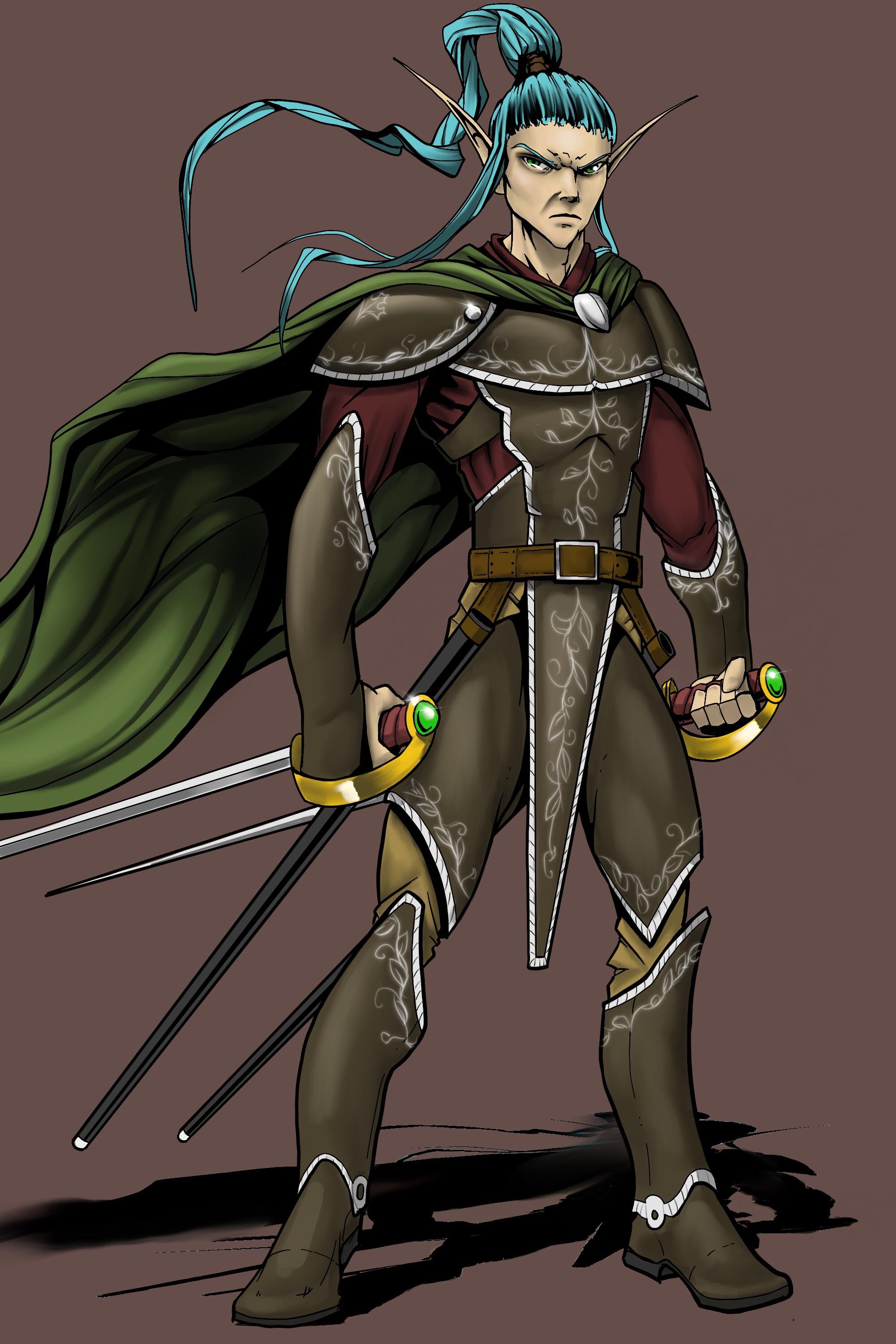 [Art]Elven swordsman r/DnD