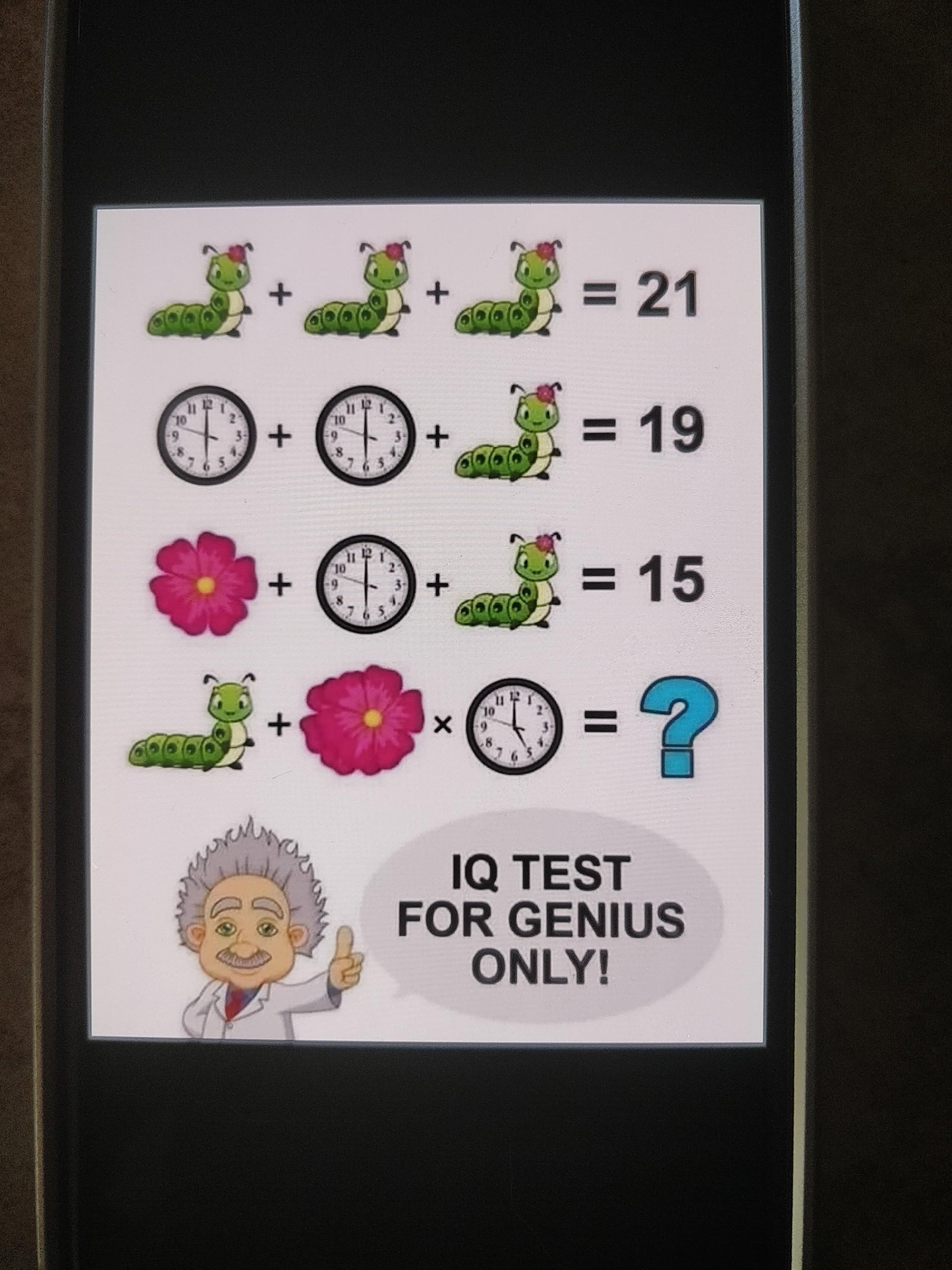 What's the answer? (And do explain how you arrived at it) puzzle