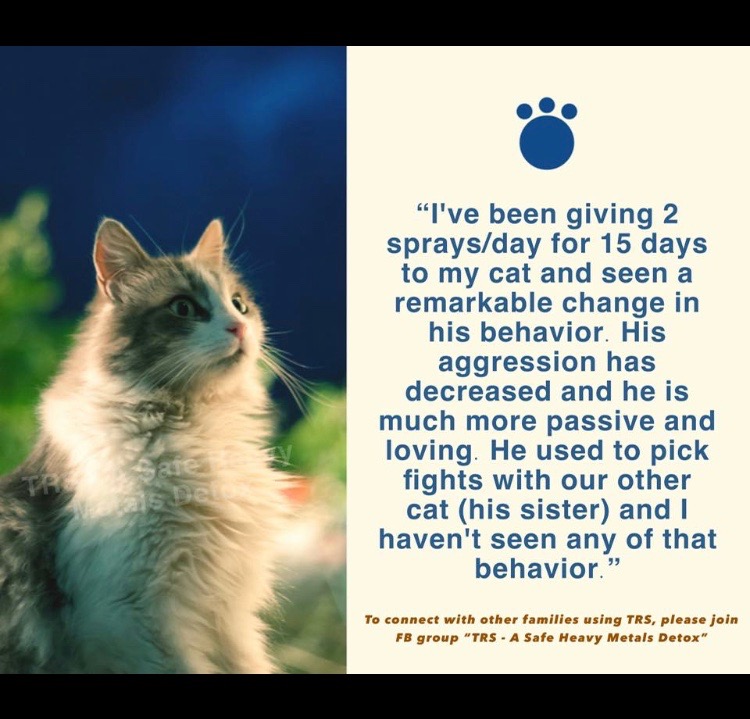Even your pets will thrive on TRS to detox them of their