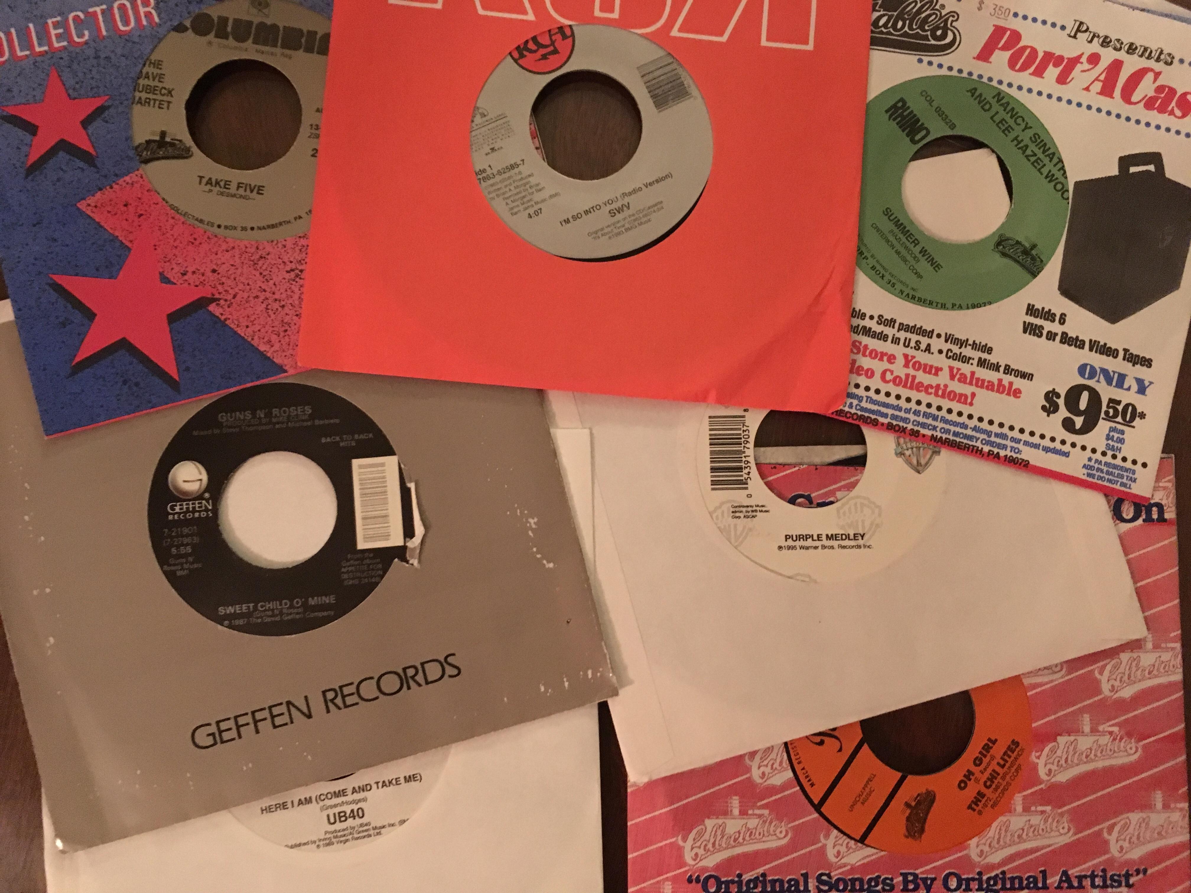 Semi bargainbin find Savers had a ton of 45's, but wanted 2 apiece