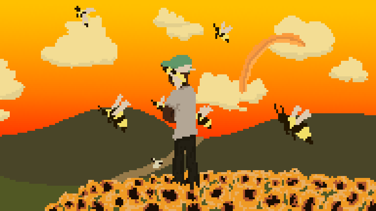 [NEWBIE][OC][CC] Tyler, the Creator Flower Boy (Cover) PixelArt