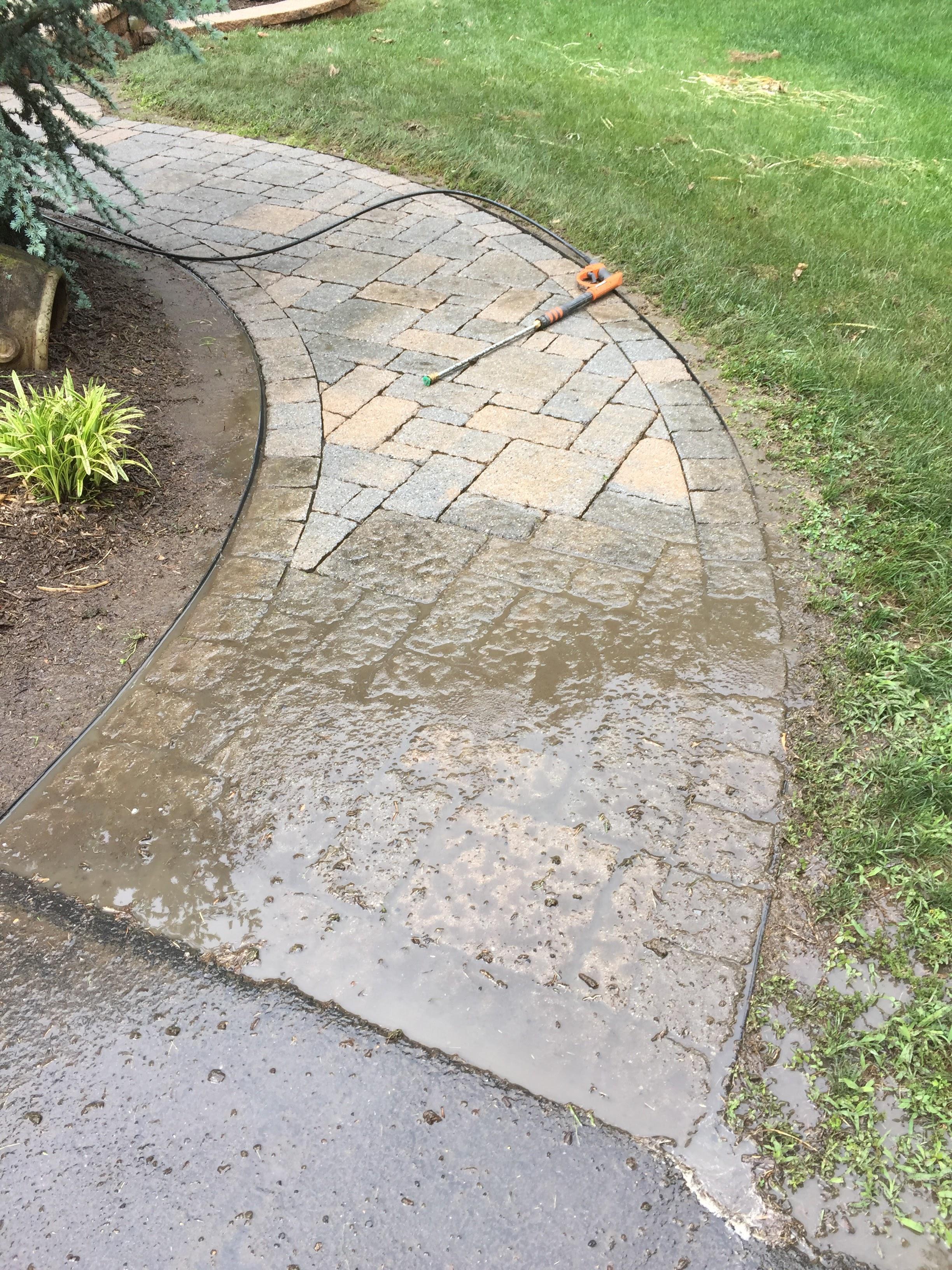 Walkway pavers power washed [2448 x 3264] [OC] r/powerwashingporn