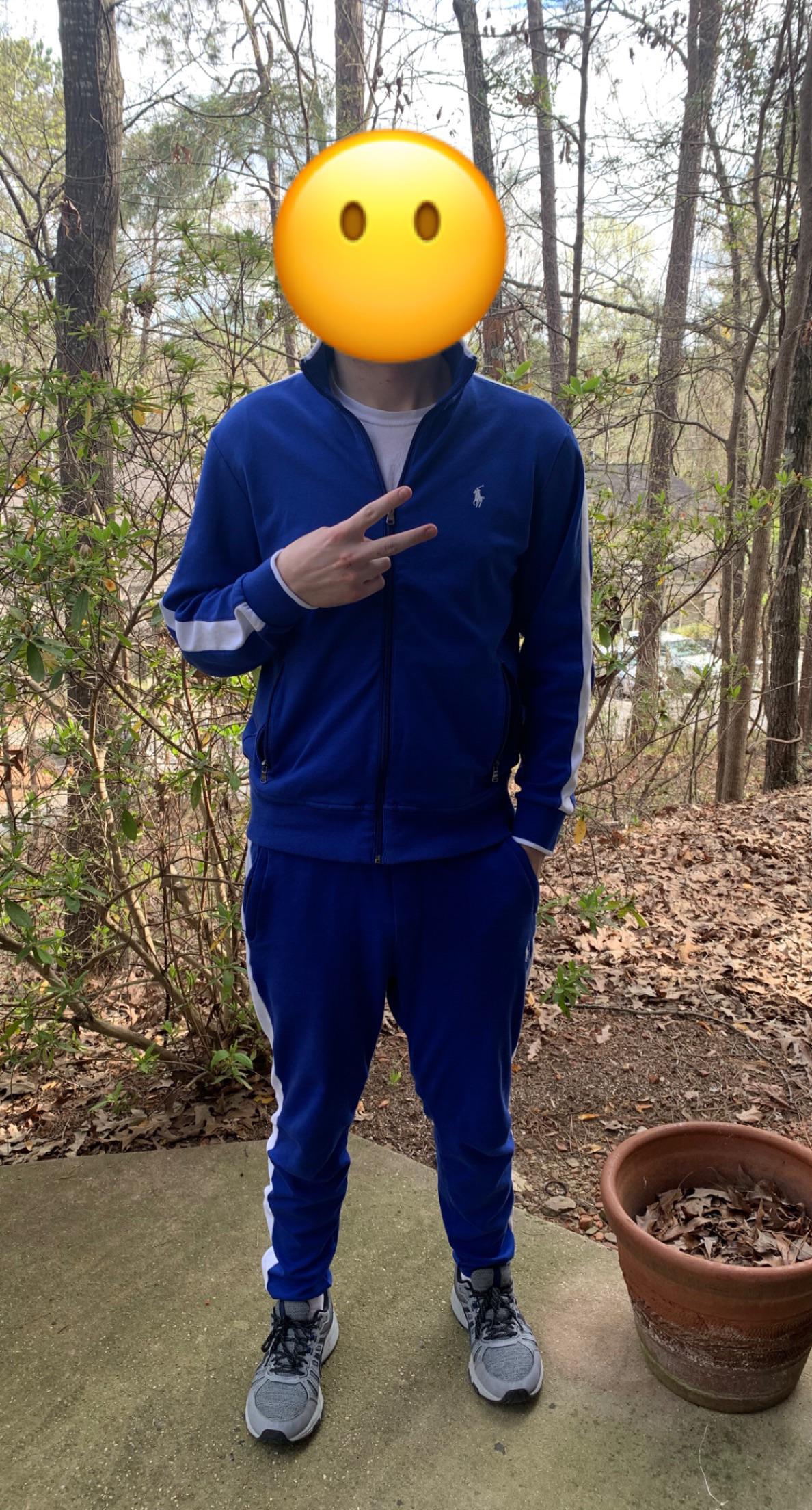 Polo Ralph Lauren 100 cotton tracksuit royal blue r/tracksuits