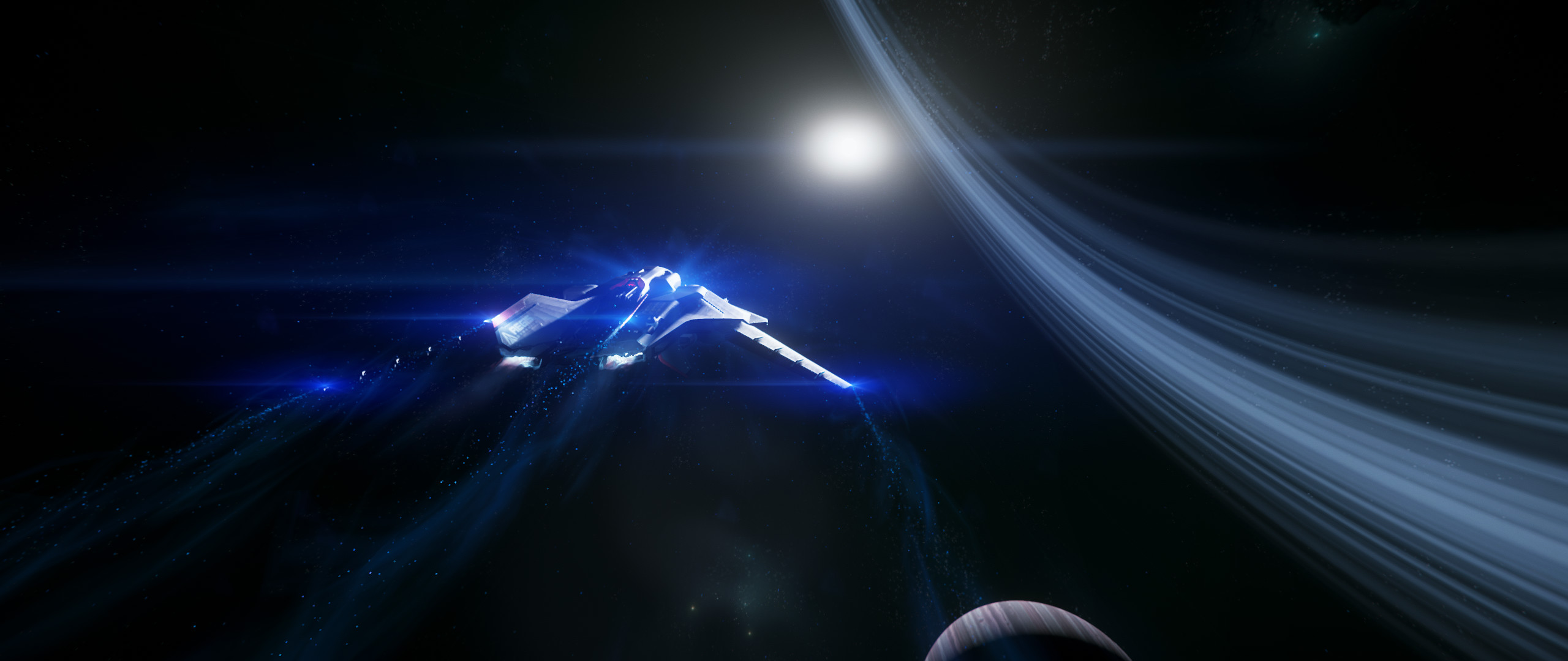 Quantum jump around Yela r/starcitizen