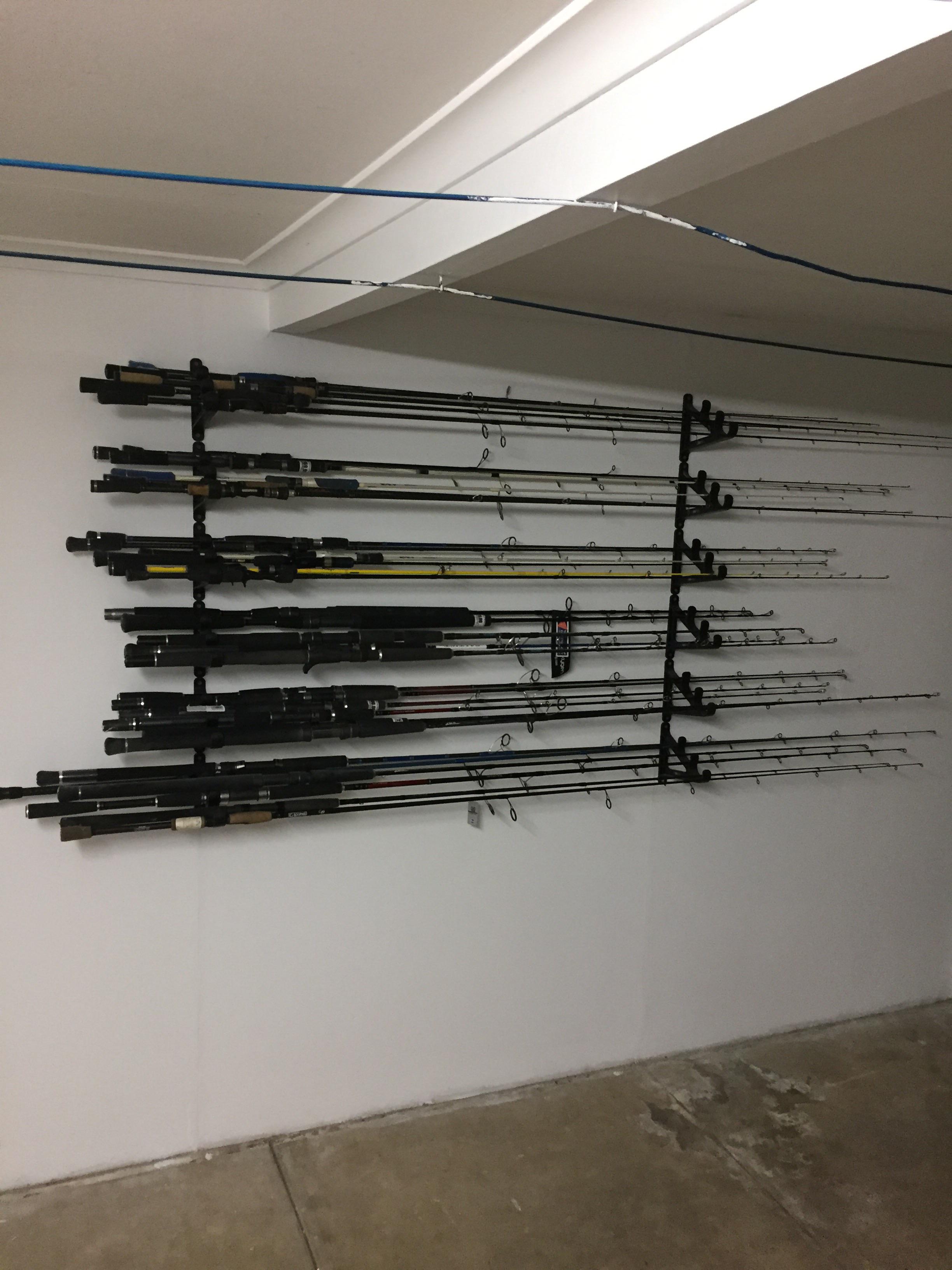 Finally got most of the rods up after being at the new place for 6