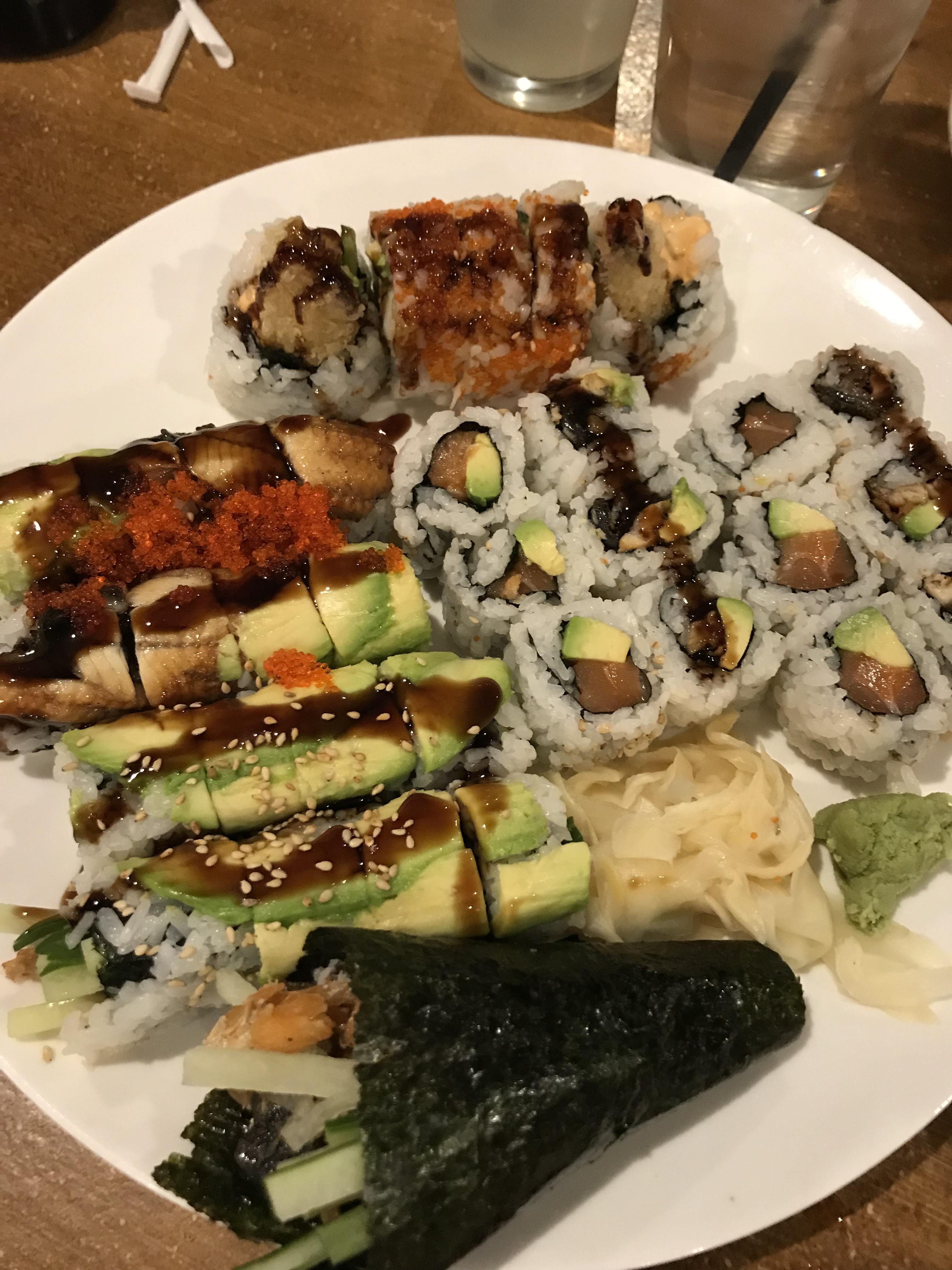 Freaking delicious all you can eat r/sushi